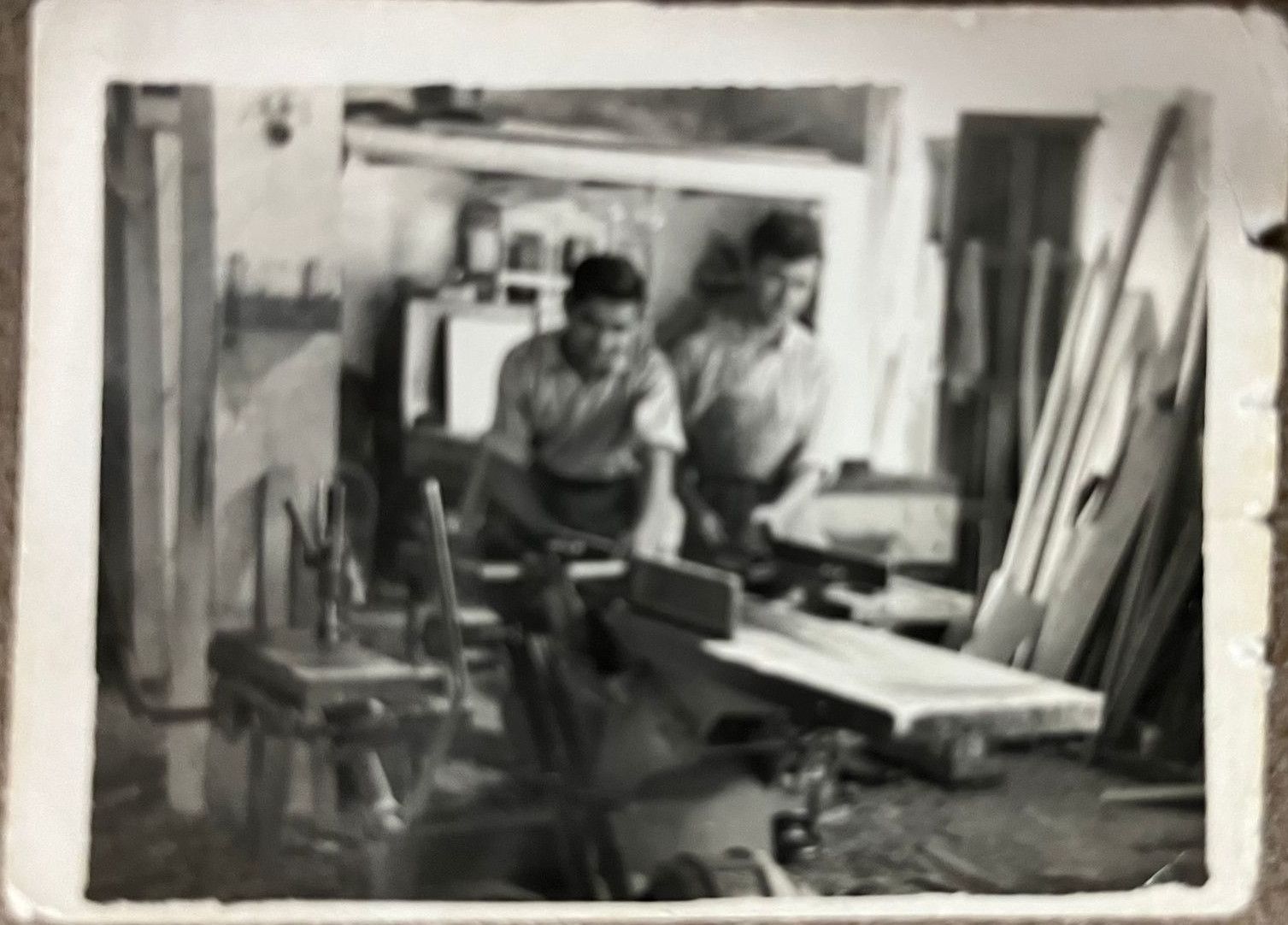 El carpintero Francisco Ramírez en una fotografía de los años 60. CEDIDA