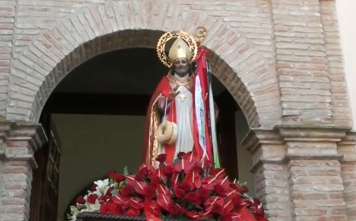 Cofradía de San Blas, en Cazalilla, donde la vecina denuncia haber sido vetada.  DÍEZANDÚJAR