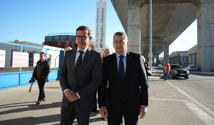 Los consejeros Jorge Paradela y Antonio, en Dragados Offshore.