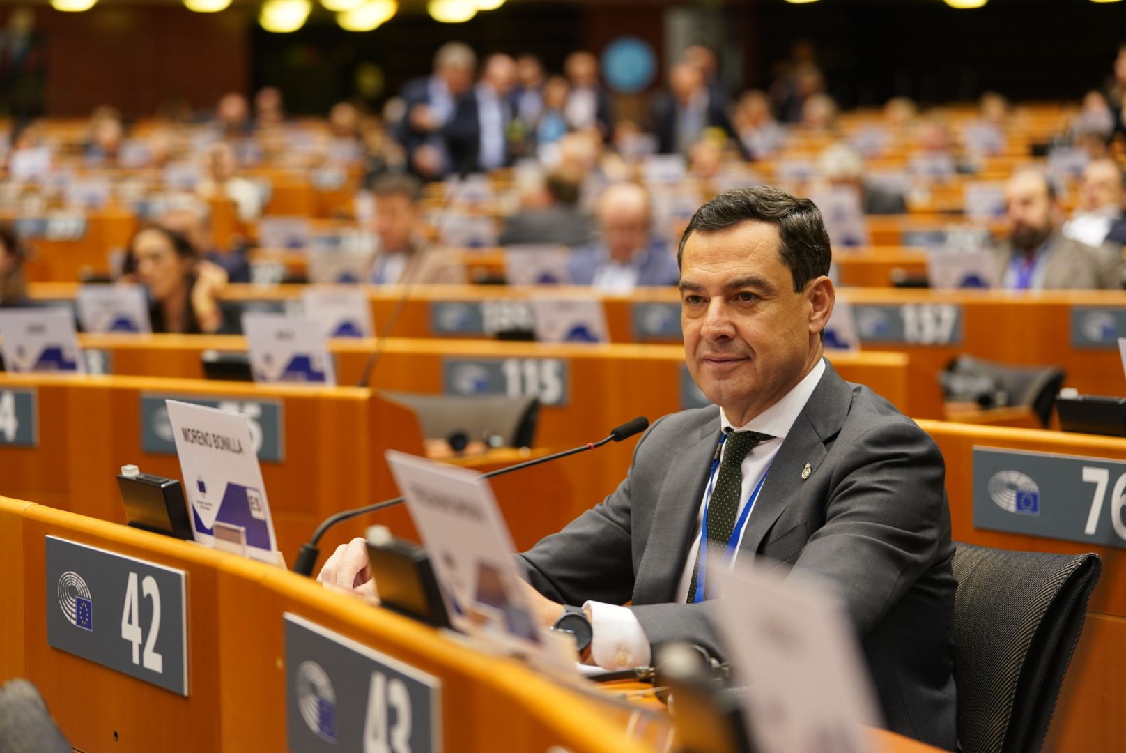 Juanma Moreno en la Unión Europea.