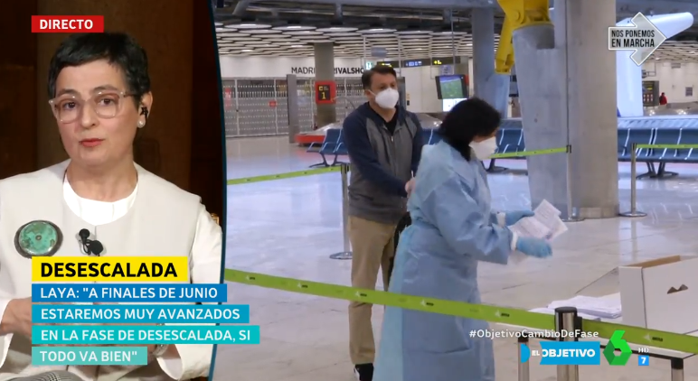 La ministra Arancha González Laya, en la entrevista para 'El Objetivo'.