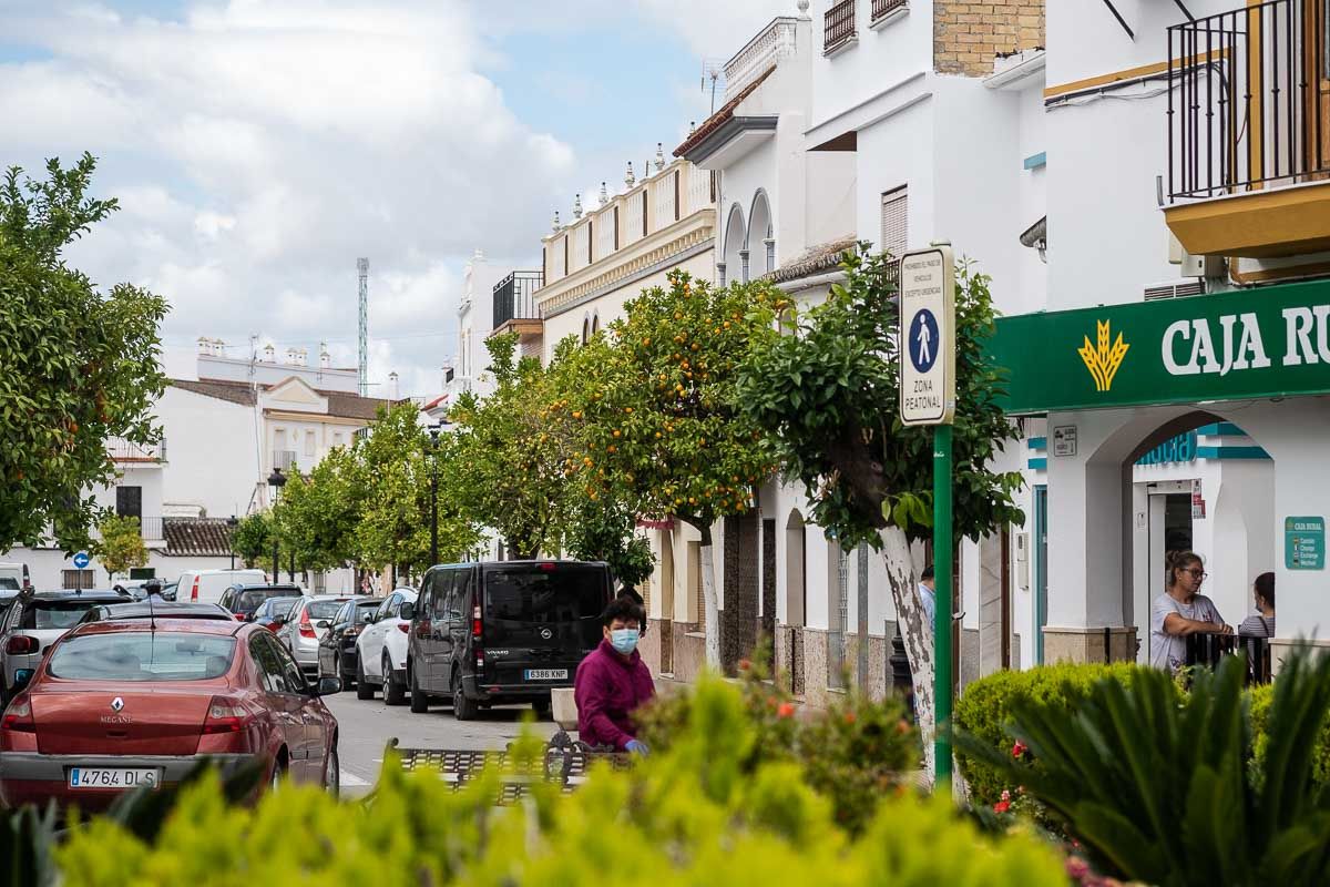 La localidad de Puerto Serrano, en una imagen retrospectiva. La localidad de Puerto Serrano, en una imagen retrospectiva.