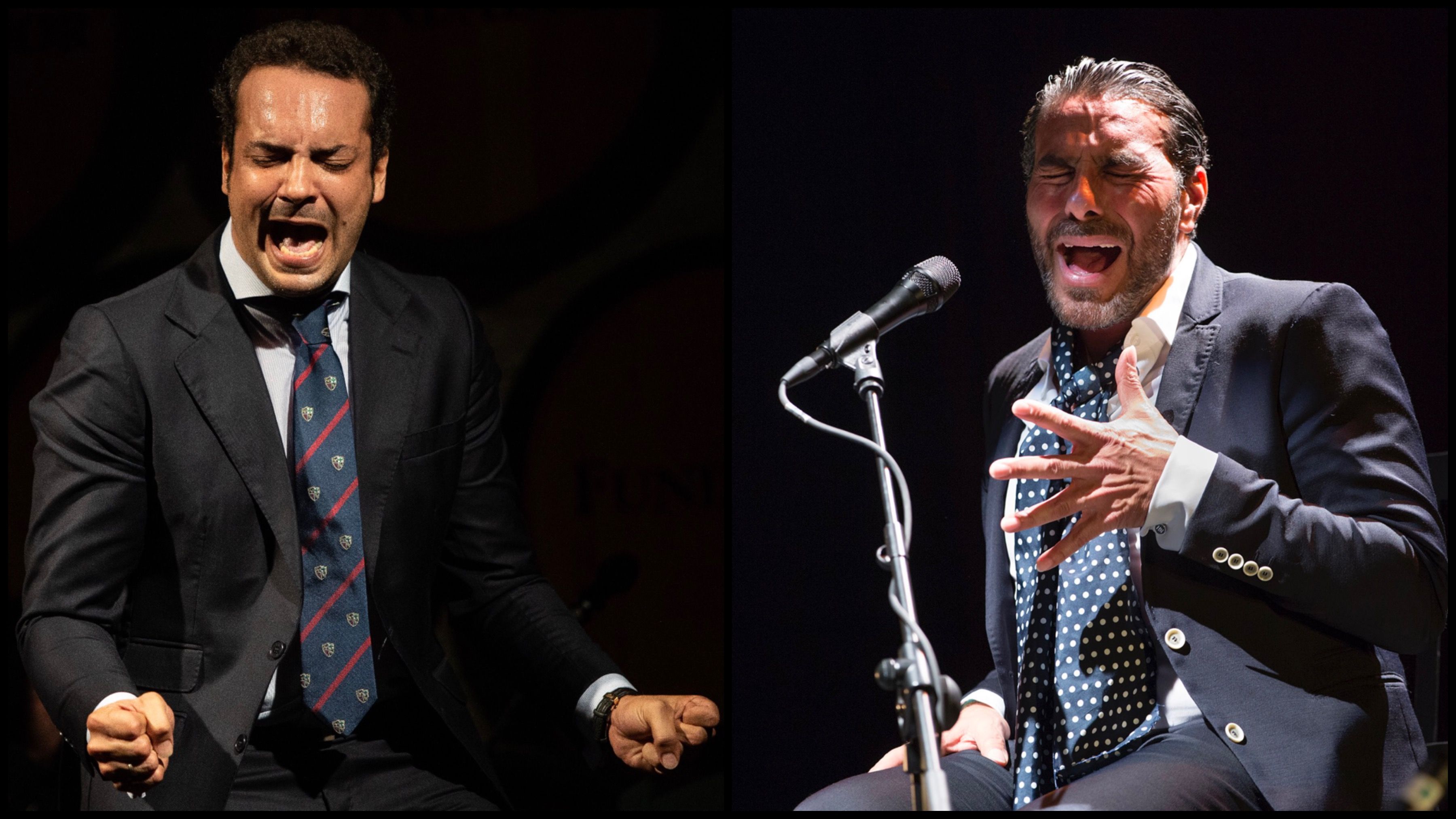 Jesús Méndez y Pedro El Granaíno en dos intervenciones recientes. Foto: Carlos Toro y Remedios Málvarez