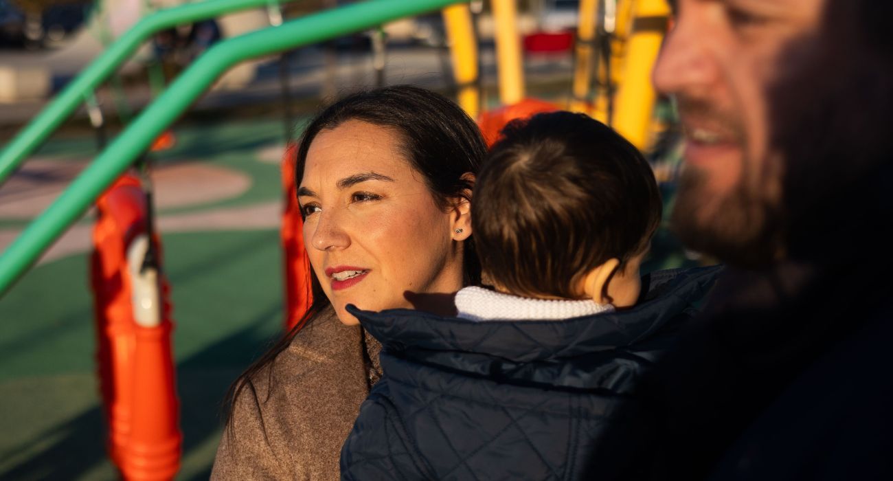 Los padres de Martín, junto al pequeño 'X-Men'.