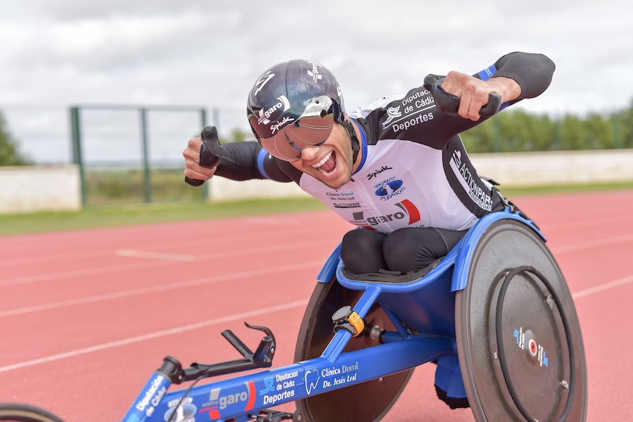 José Manuel Quintero, entrenando en pista. FOTO: FÉLIX ALONSO DEL REAL