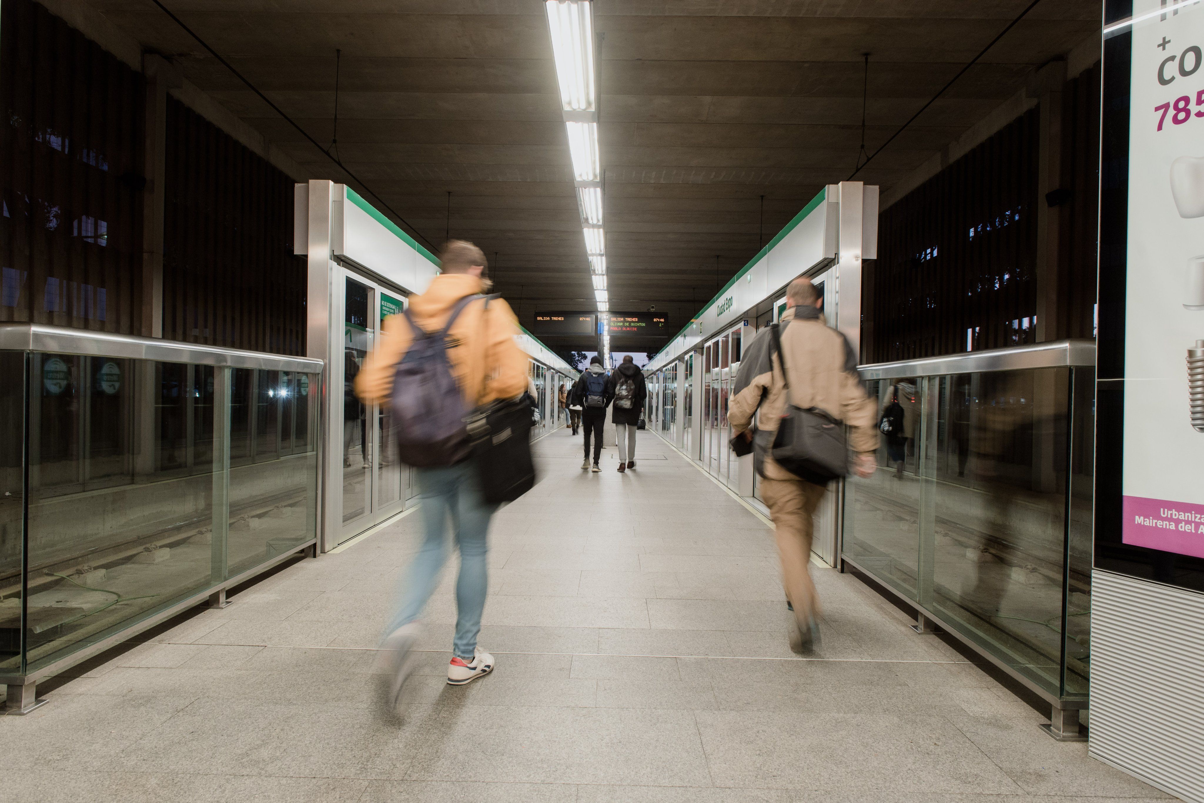 Imagen del metro de Sevilla.