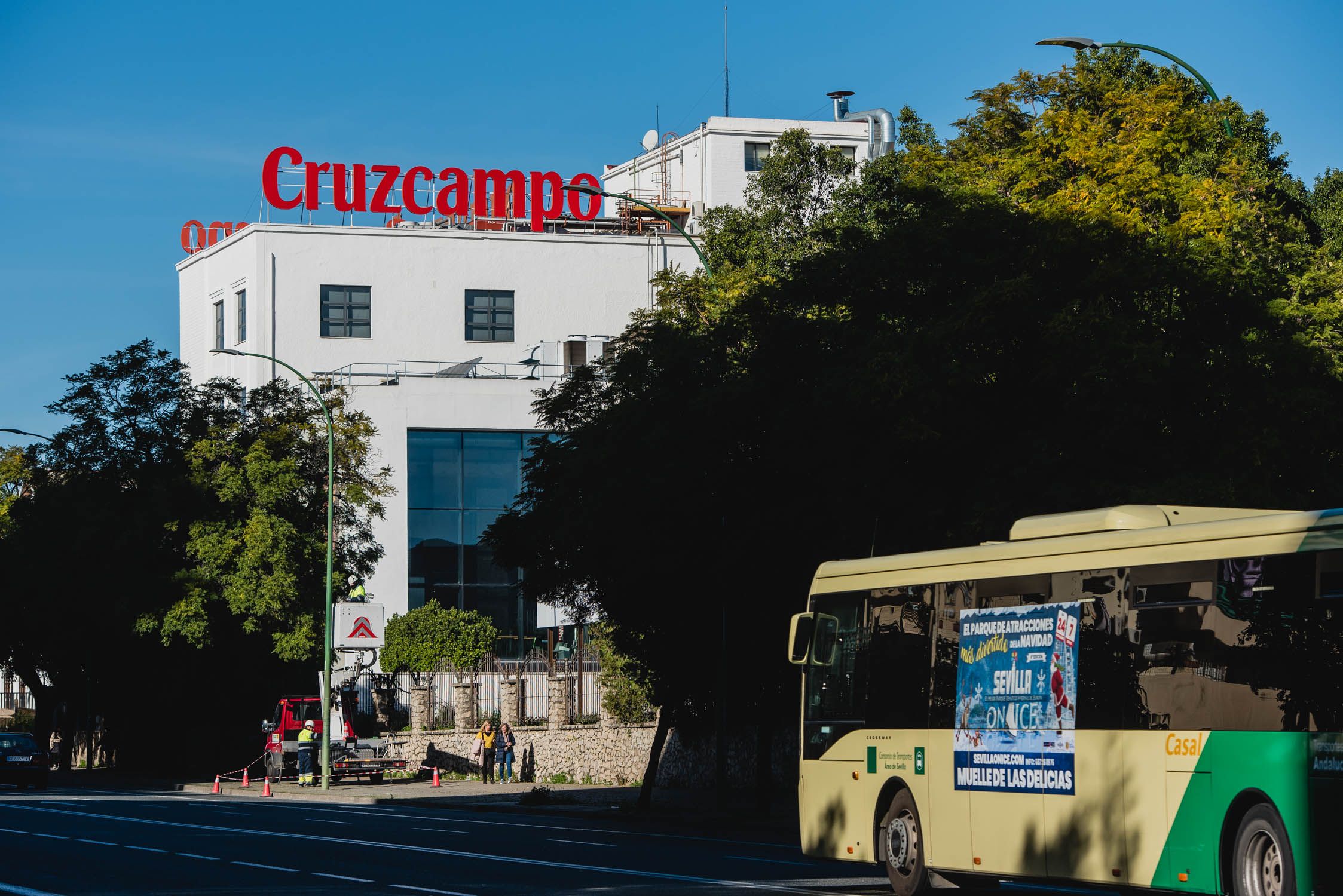 La fábrica de Cruzcampo, en Sevilla.