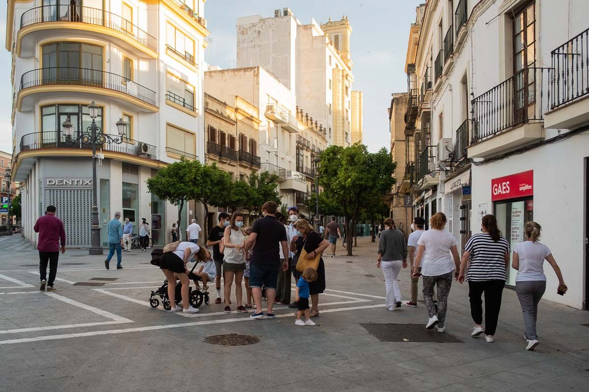 Centro de Jerez, en días pasados. FOTO: MANU GARCÍA