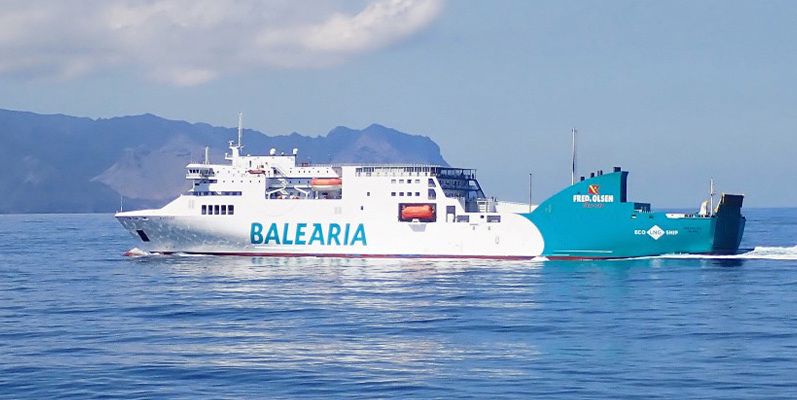 El ferry Algeciras-Tánger de Balearia, donde ha sido hallado muerto un trabajador.