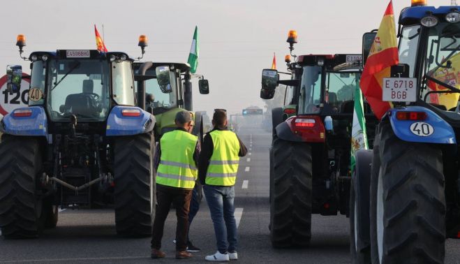 Segundo día de protestas de los agricultores.
