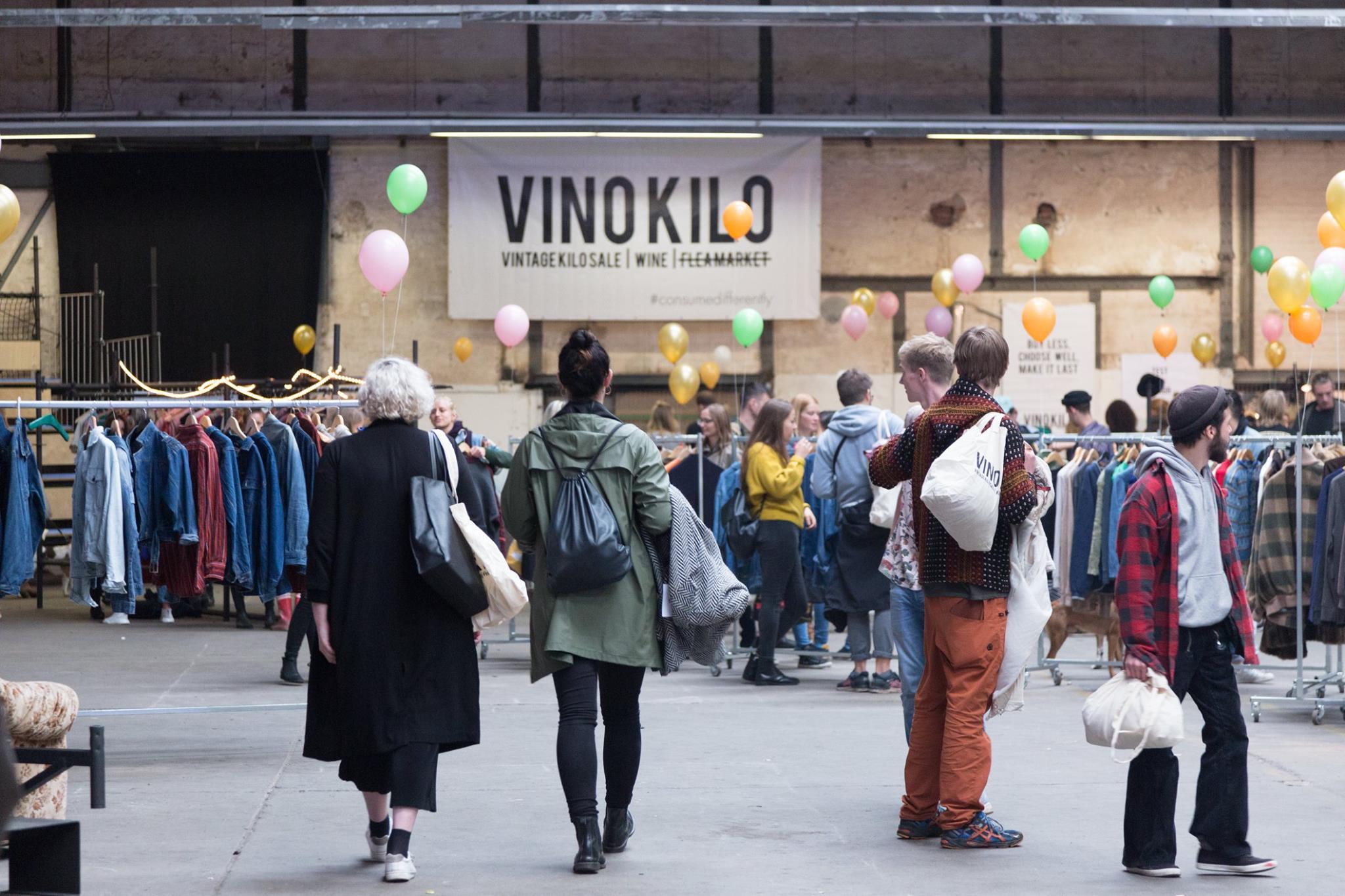 Un mercado de ropa vintage de Vinokilo en una imagen reciente.