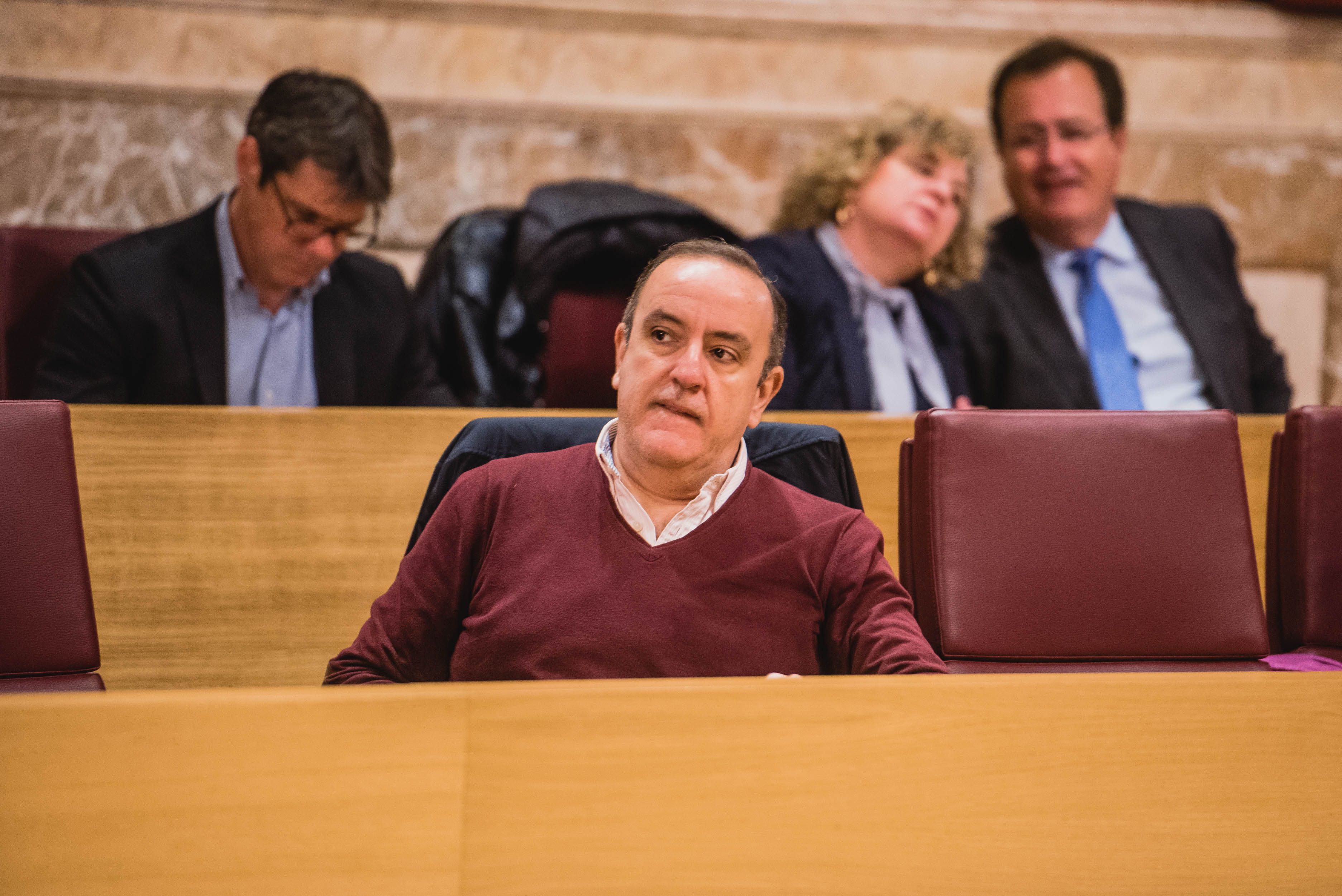 Francisco Páez, en un pleno del Ayuntamiento de Sevilla. Francisco Páez, en un pleno del Ayuntamiento de Sevilla.