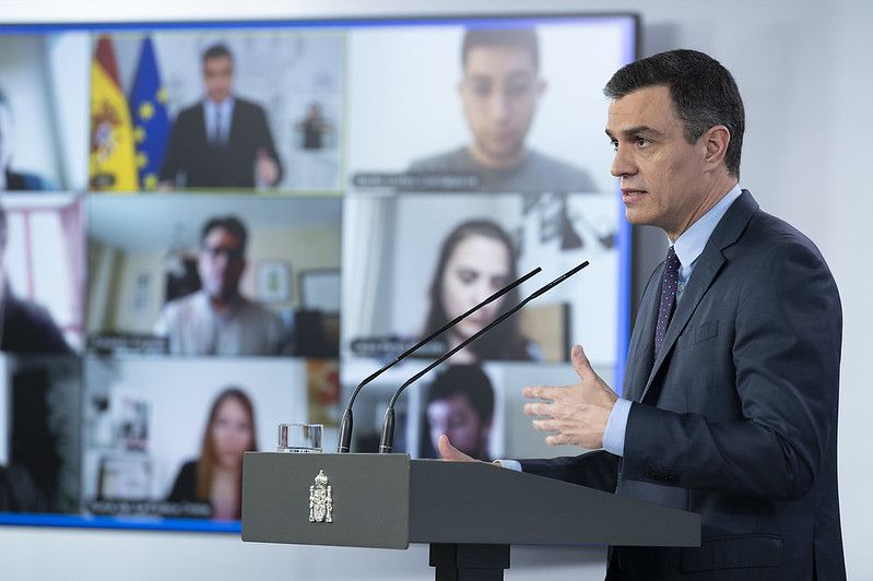 Pedro Sánchez, en una rueda de prensa reciente. FOTO: MONCLOA