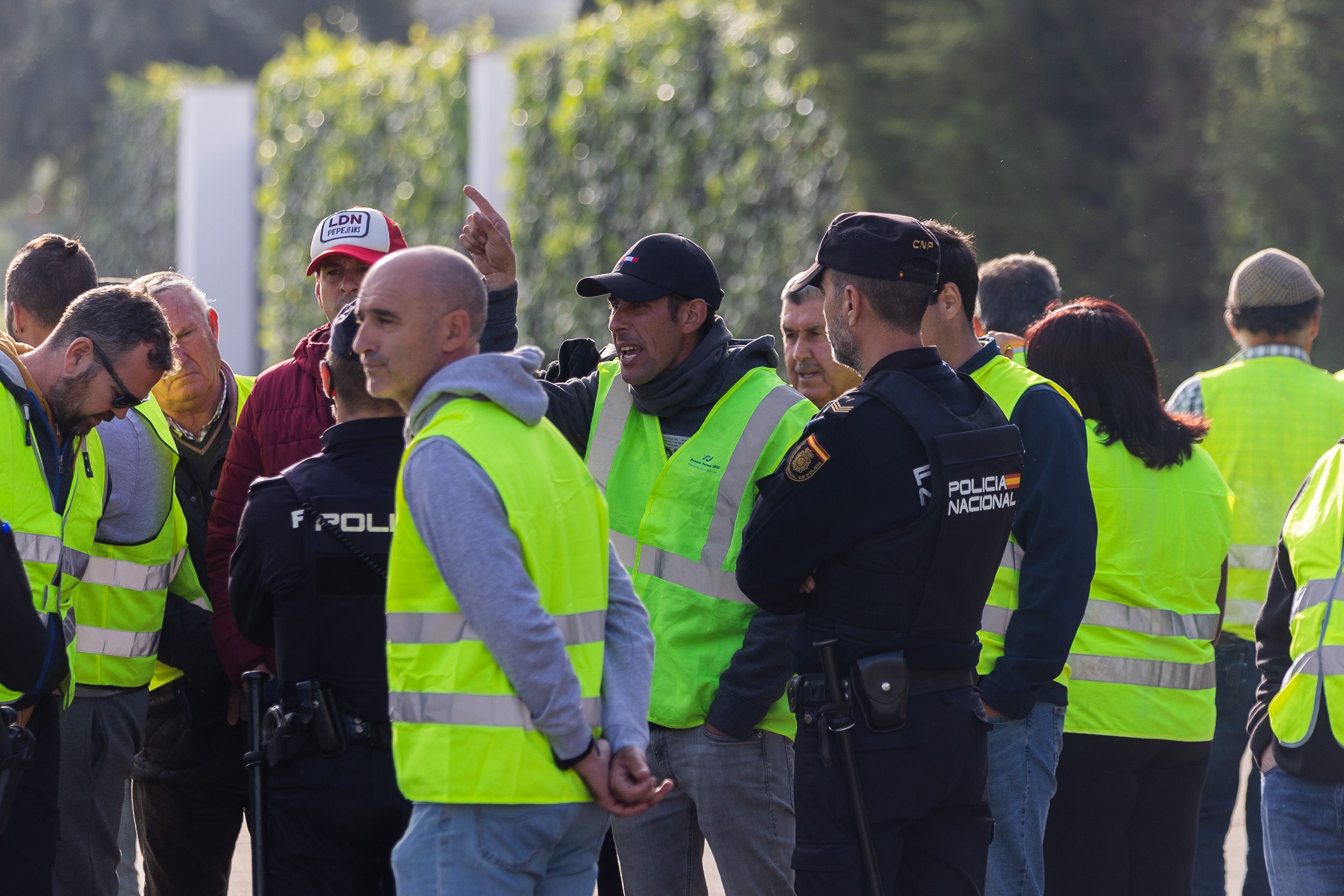 Las protestas de los agricultores este miércoles, en imágenes.
