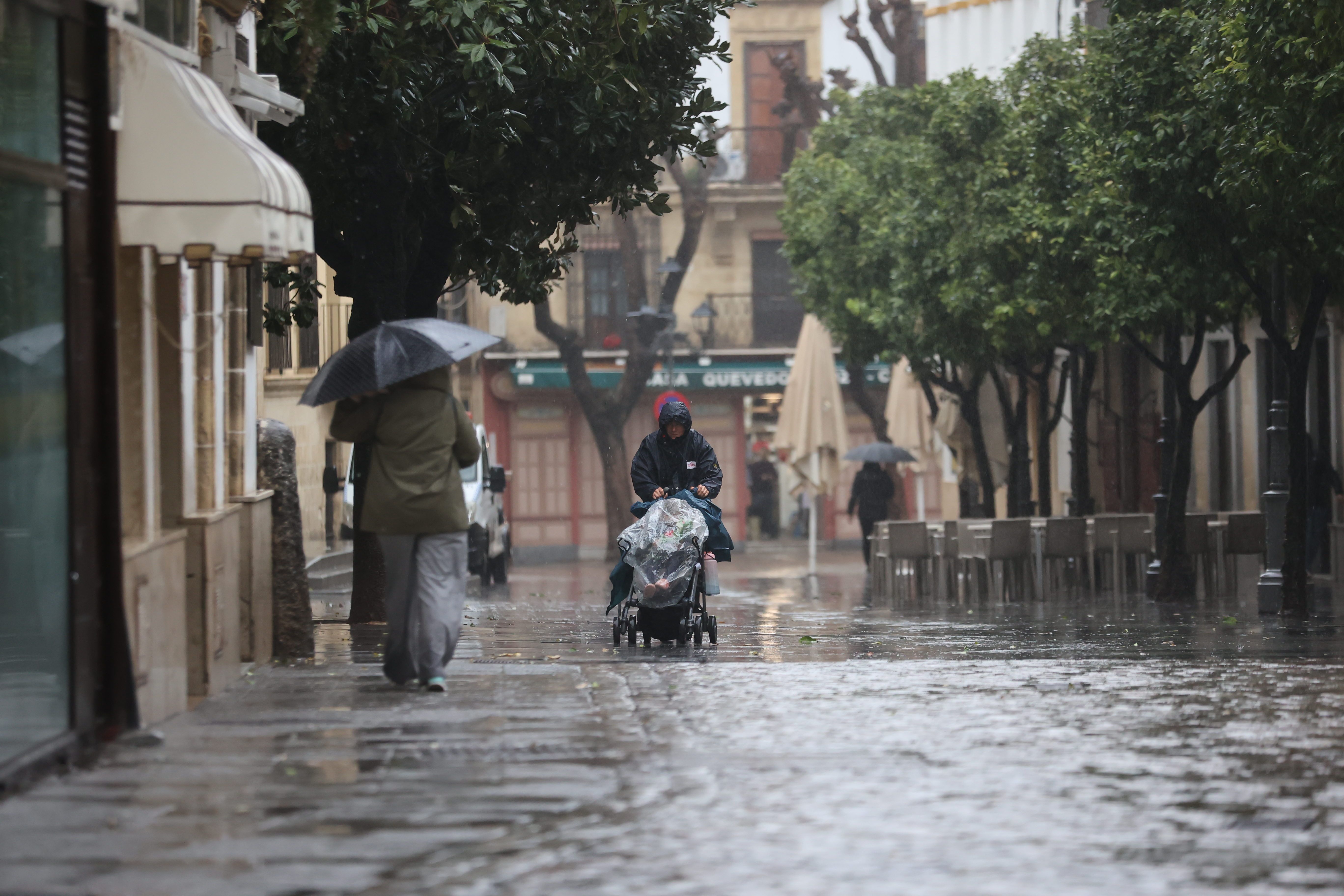 La provincia de Cádiz se está viendo afectada por el temporal de viento y lluvia.