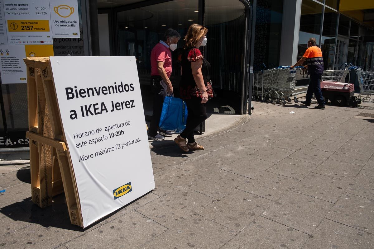 Ikea en Jerez, en una imagen de la pandemia.