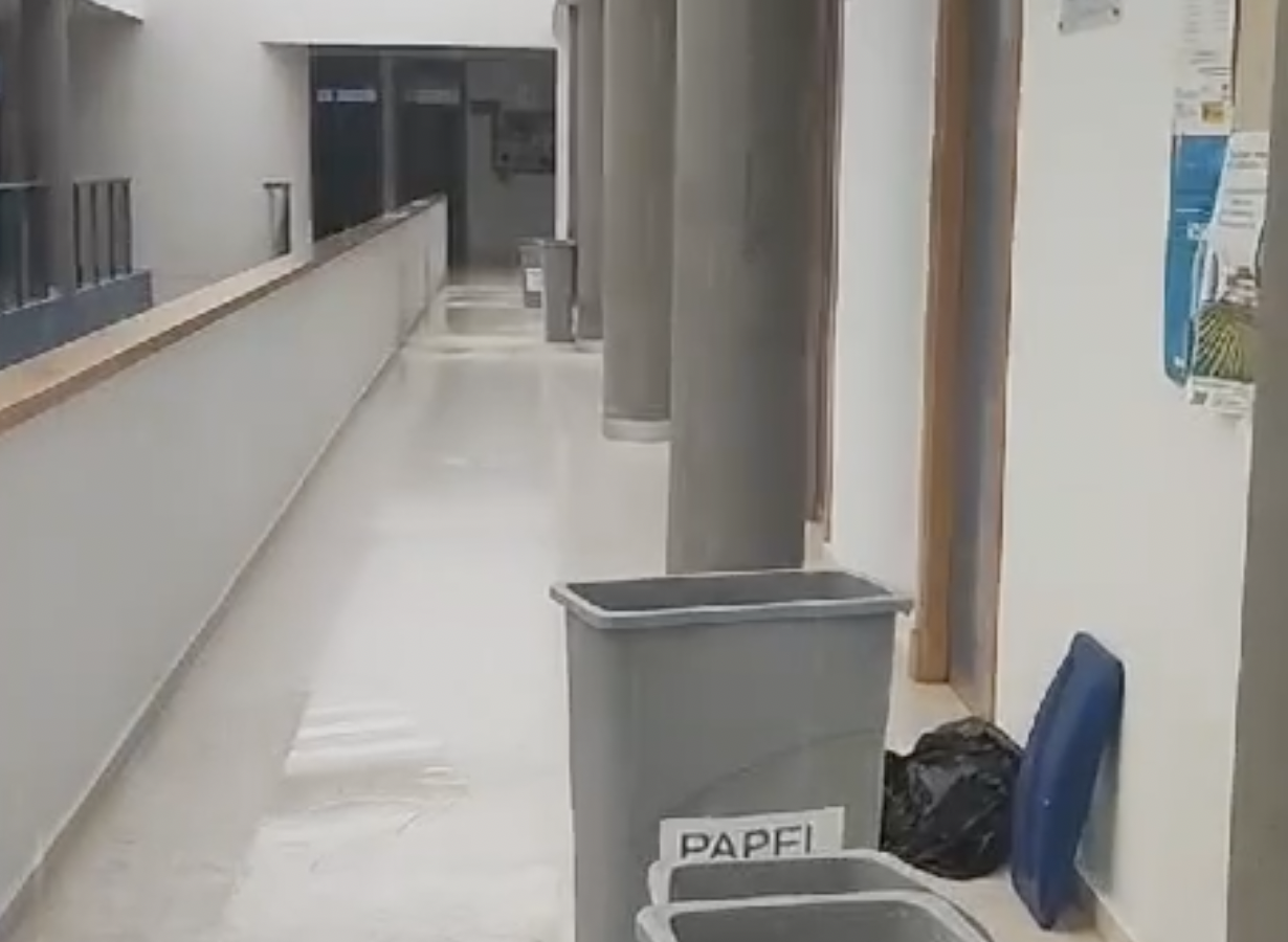 Inundación en el Campus de la UCA en Jerez. Inundación en el Campus de la UCA en Jerez.