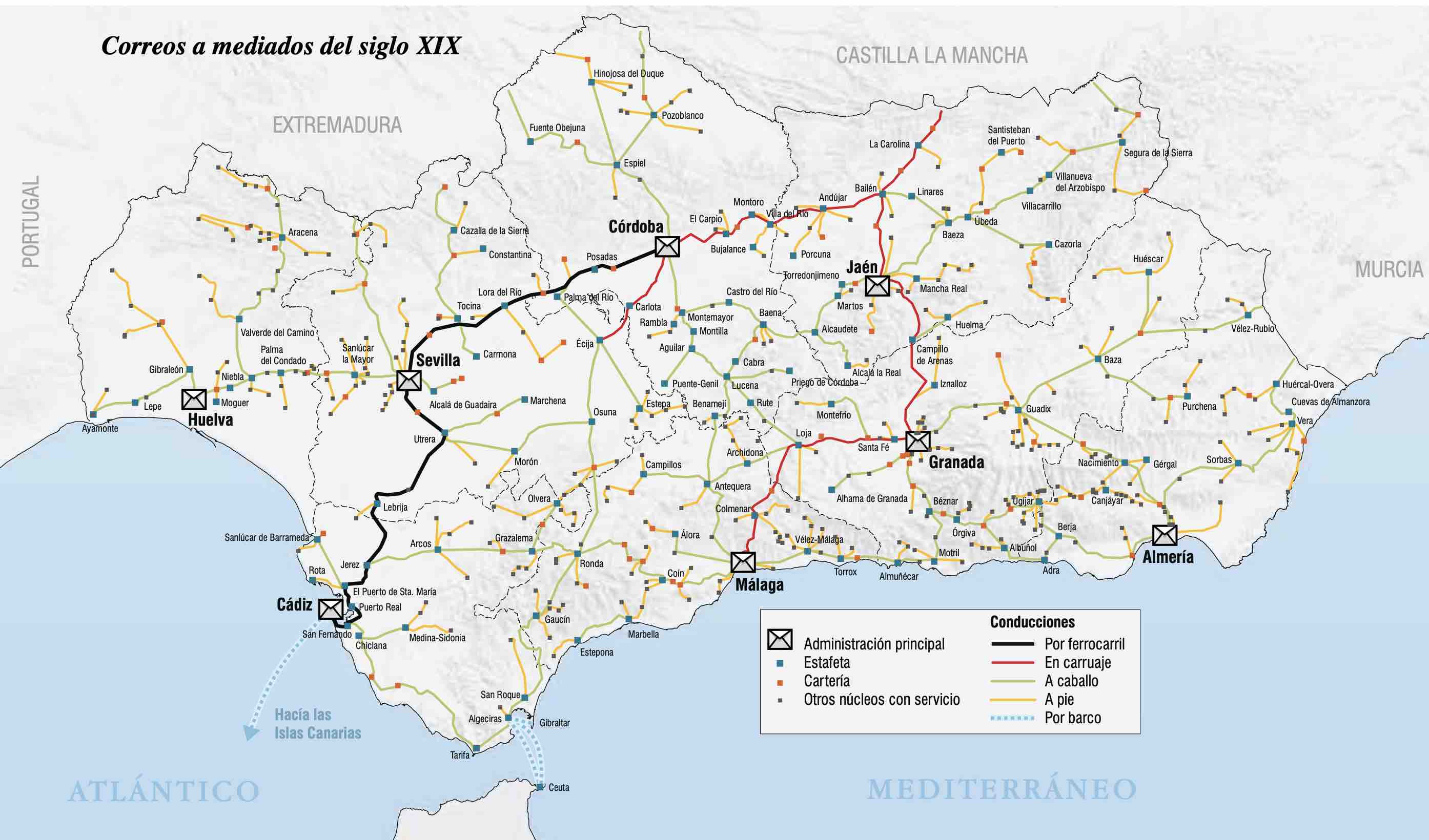 Figura 1: Fuente: Atlas de la Historia del Territorio de Andalucía de la Junta de Andalucía.