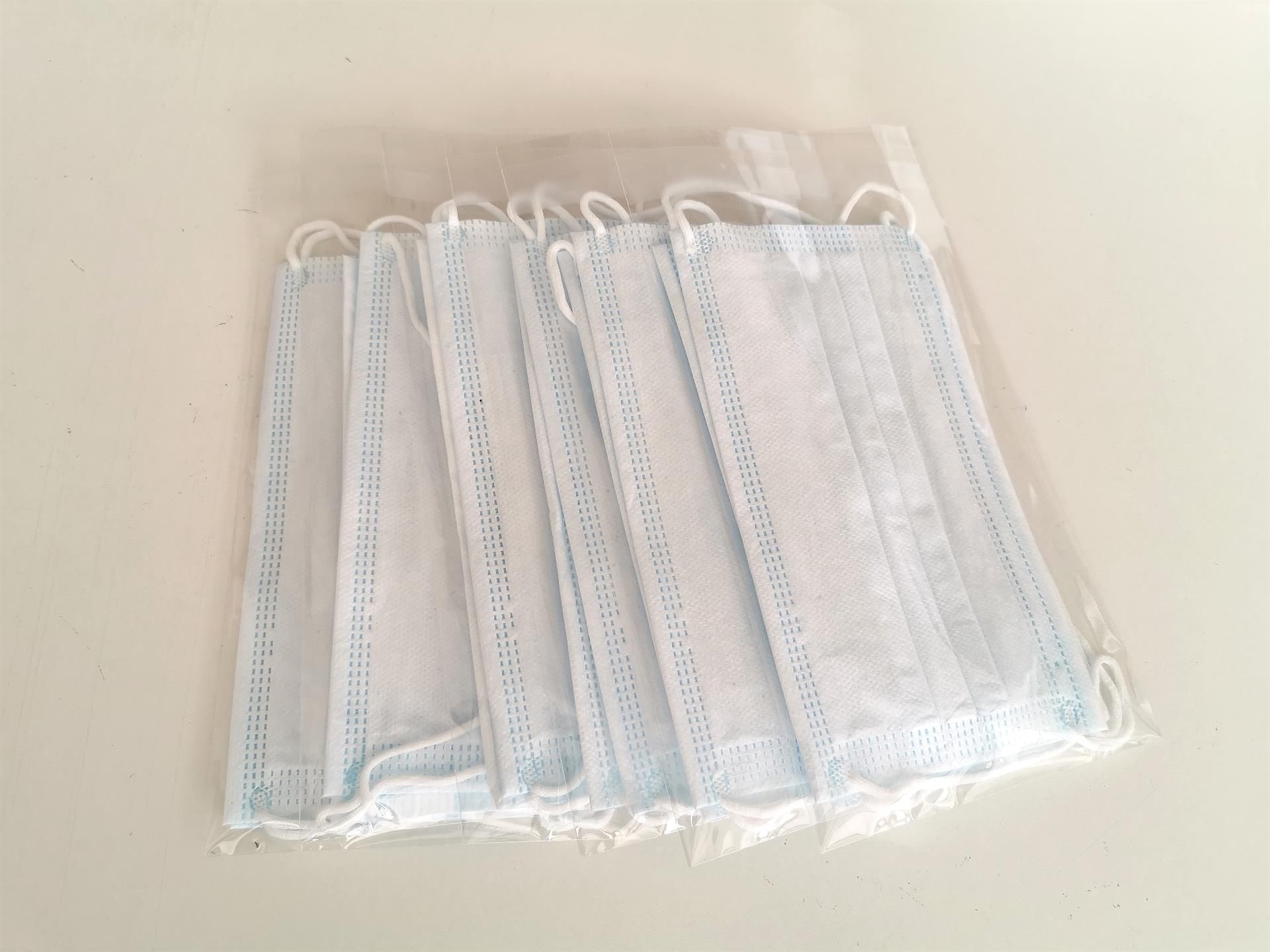 Mascarillas repartidas por el Gobierno.