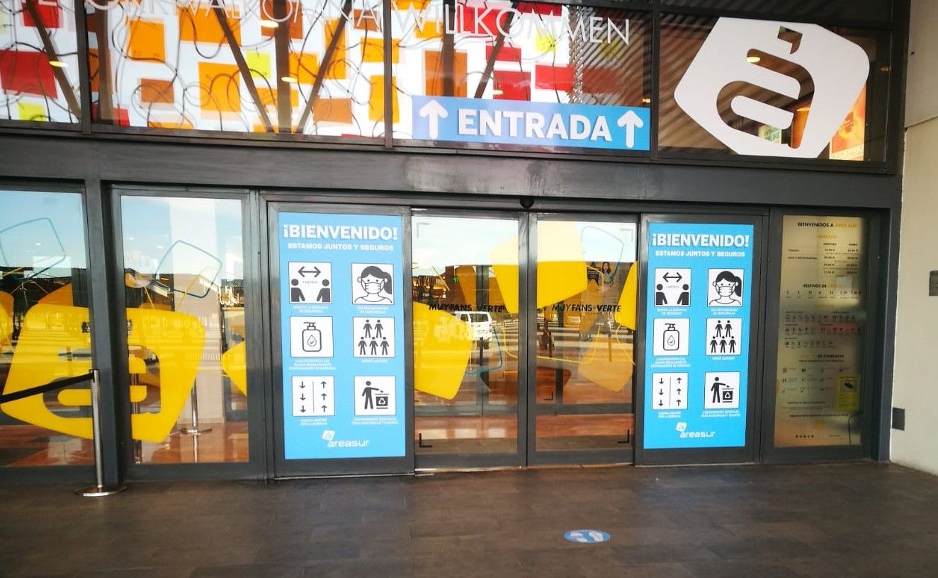 Entrada a Área Sur, desde esta semana.