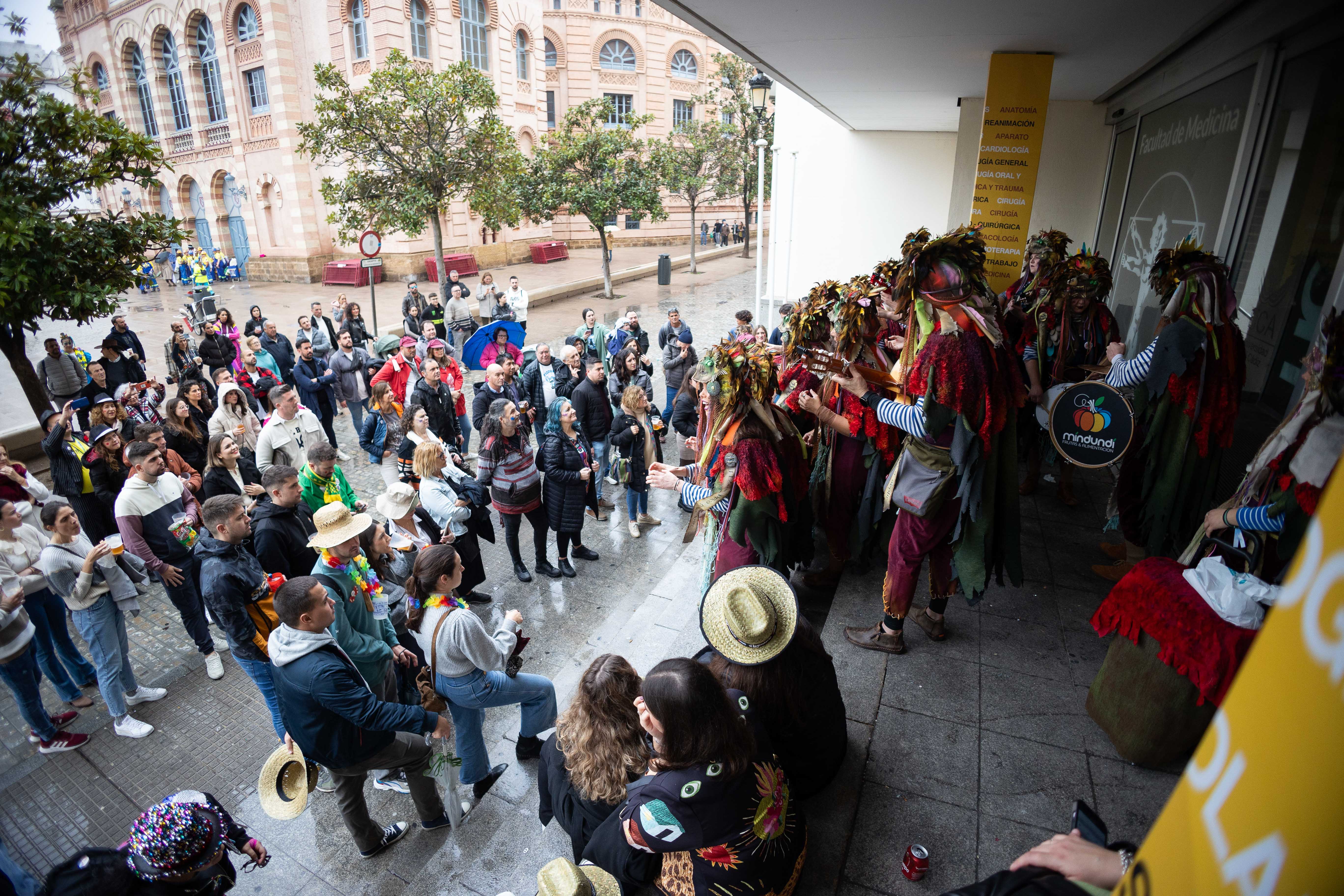 El lunes de carnaval en Cádiz, marcado por la lluvia, en imágenes.