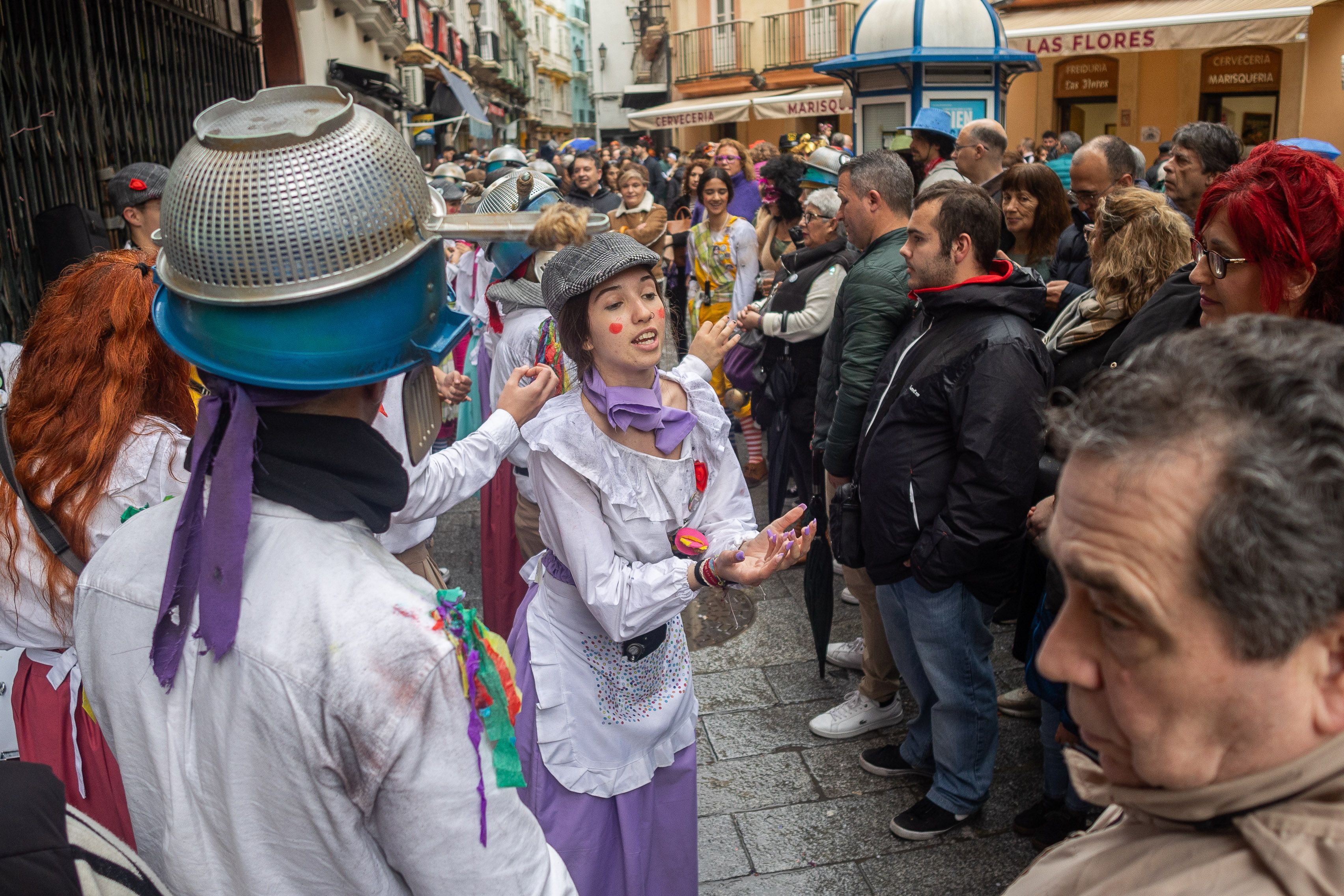 Una agrupación callejera en Cádiz.