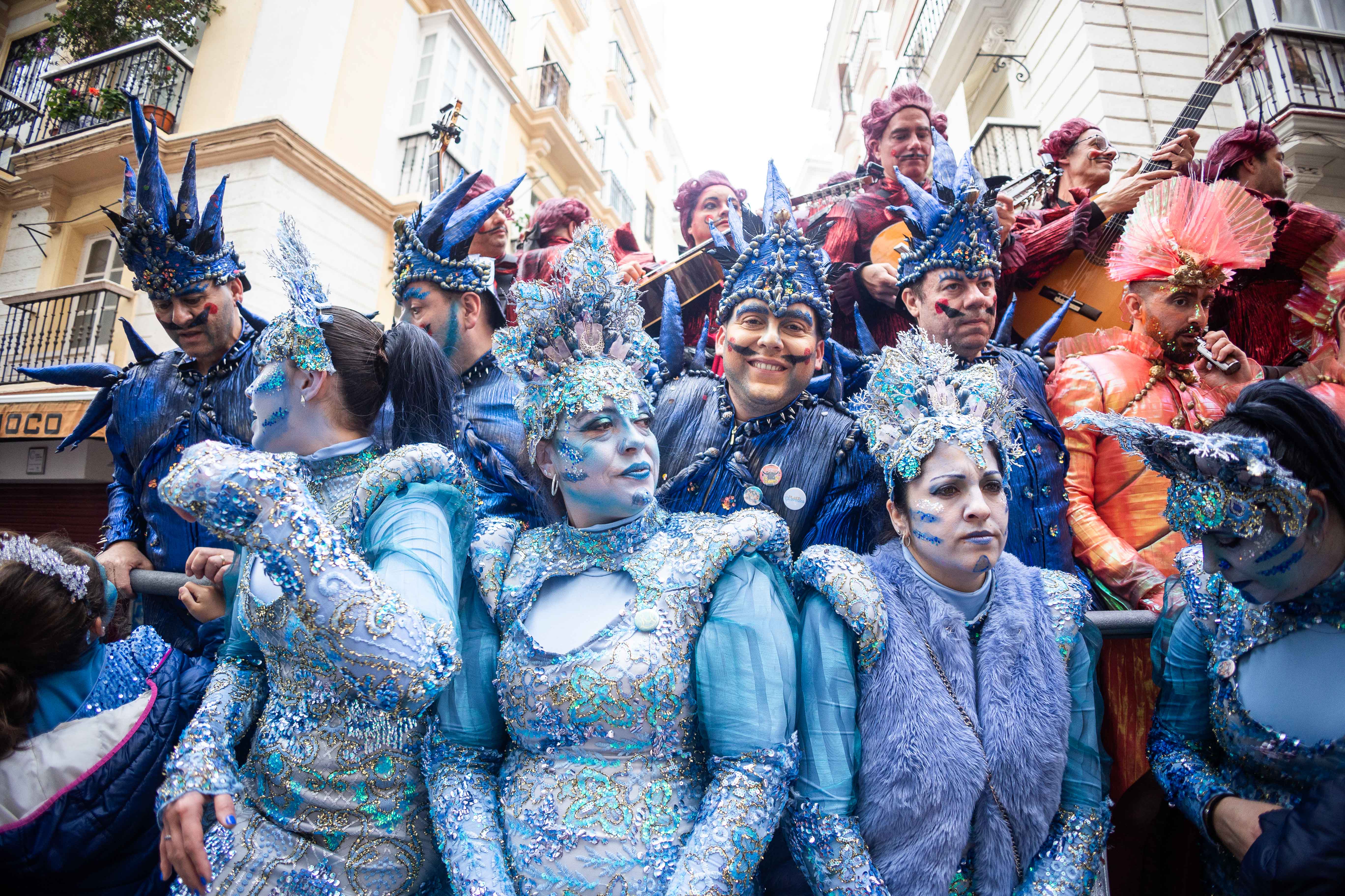 El carrusel de coros del pasado año, en el lunes del carnaval de Cádiz.