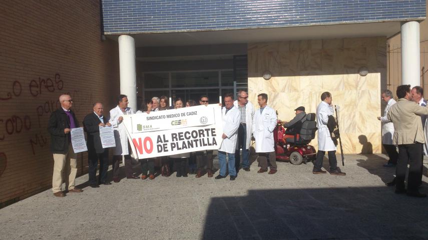 Una pasada manifestación del sindicato médico de Cádiz. 