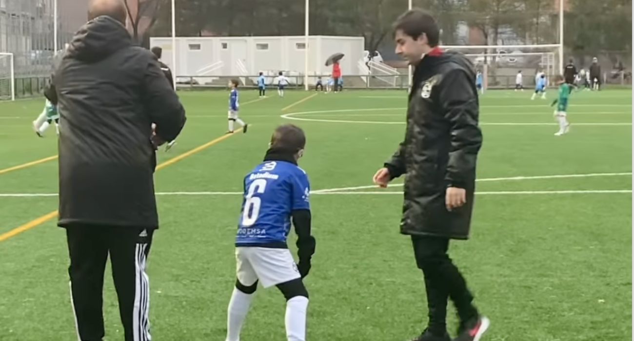 Darío, el joven jugador que ha marcado un golazo por la inclusión.