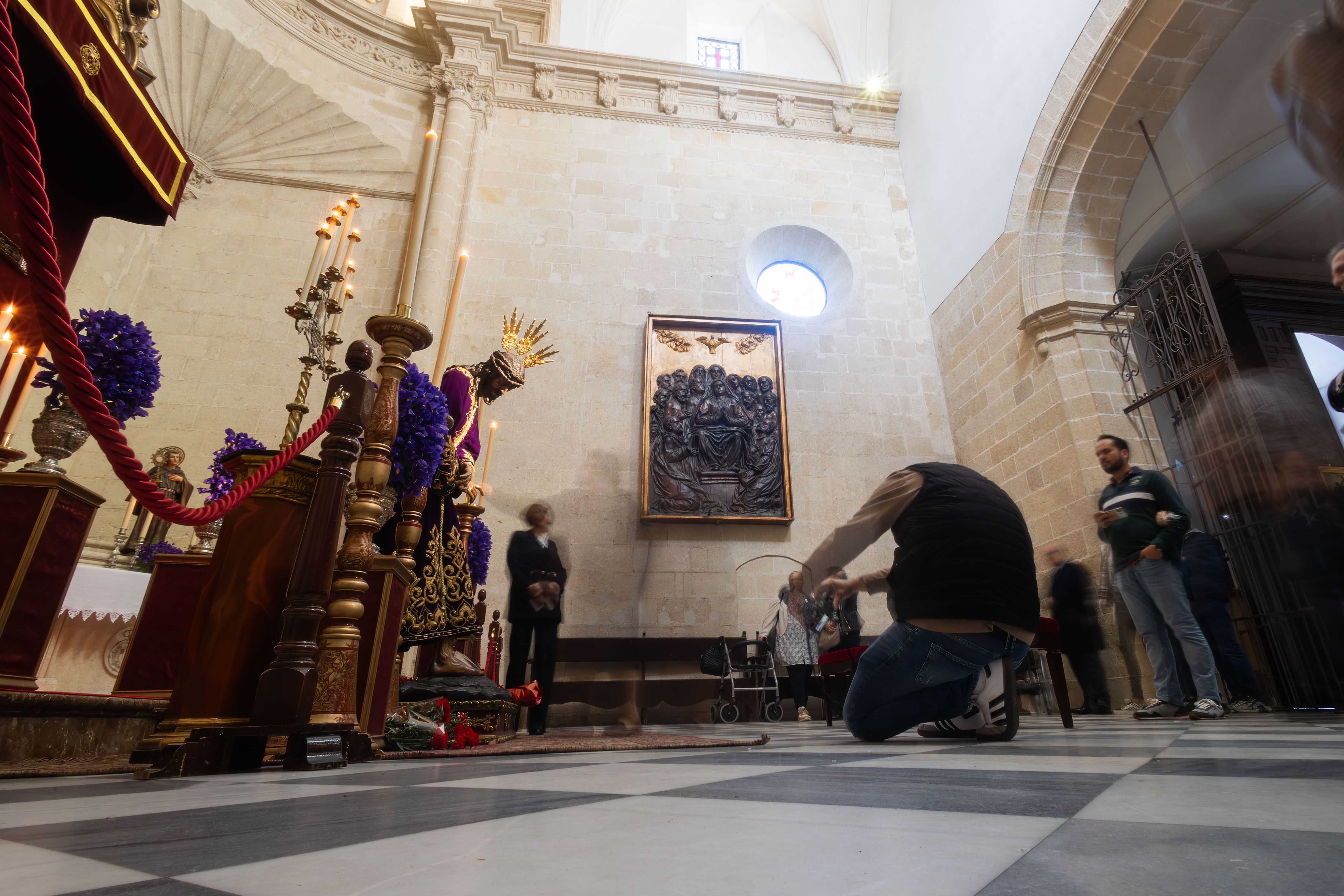 El Señor en la capilla del Voto del tempo franciscano.  