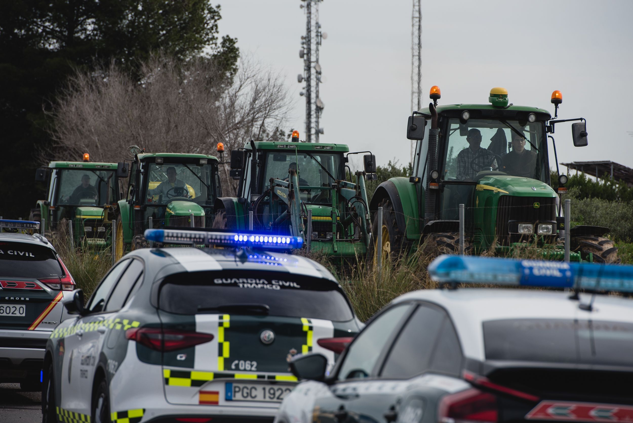 Las protestas de los agricultores que han cerrado Sevilla el 14 de febrero.