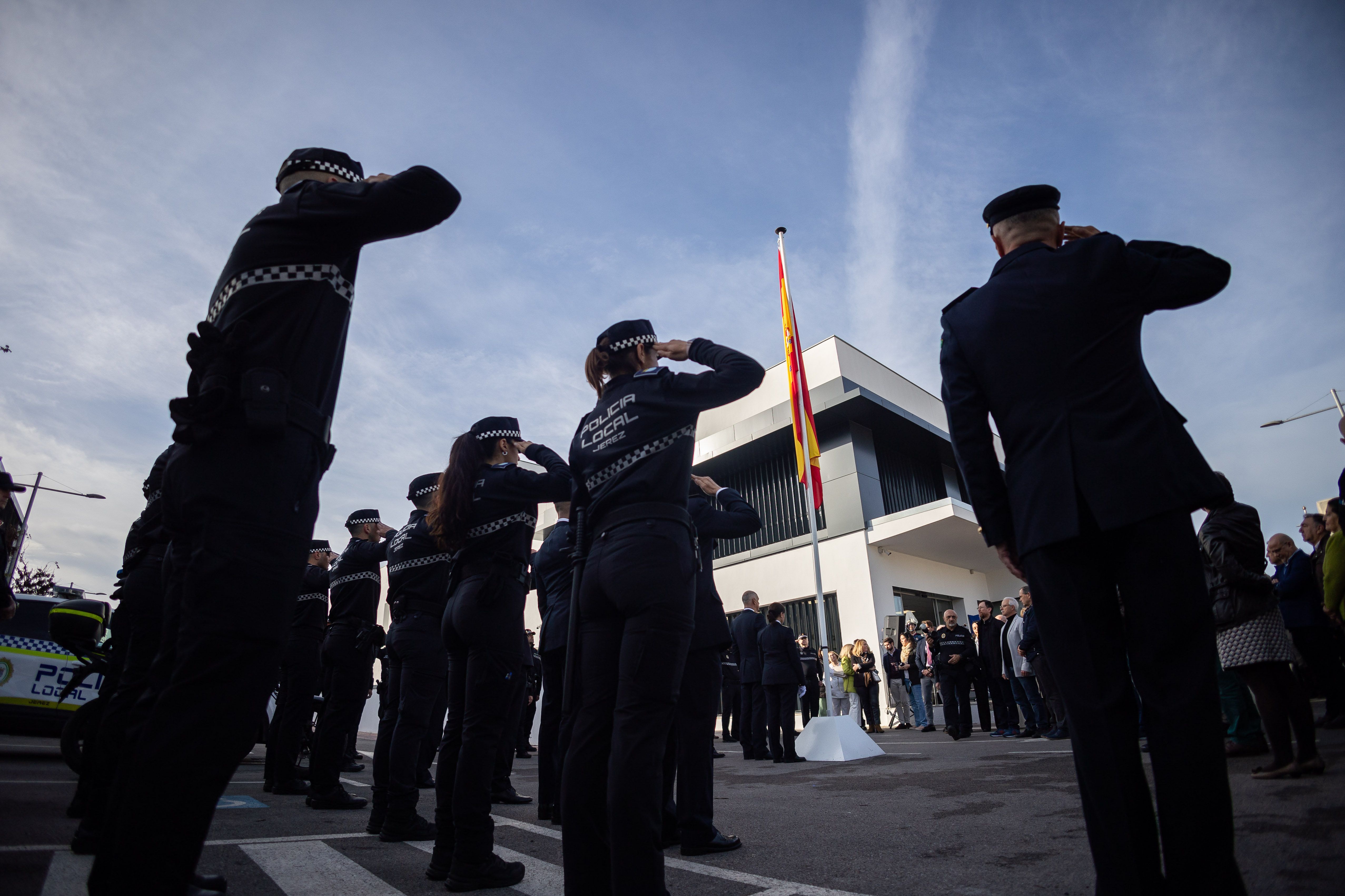 Imagen de la inauguración de la nueva Jefatura de la Policía Local en Jerez.