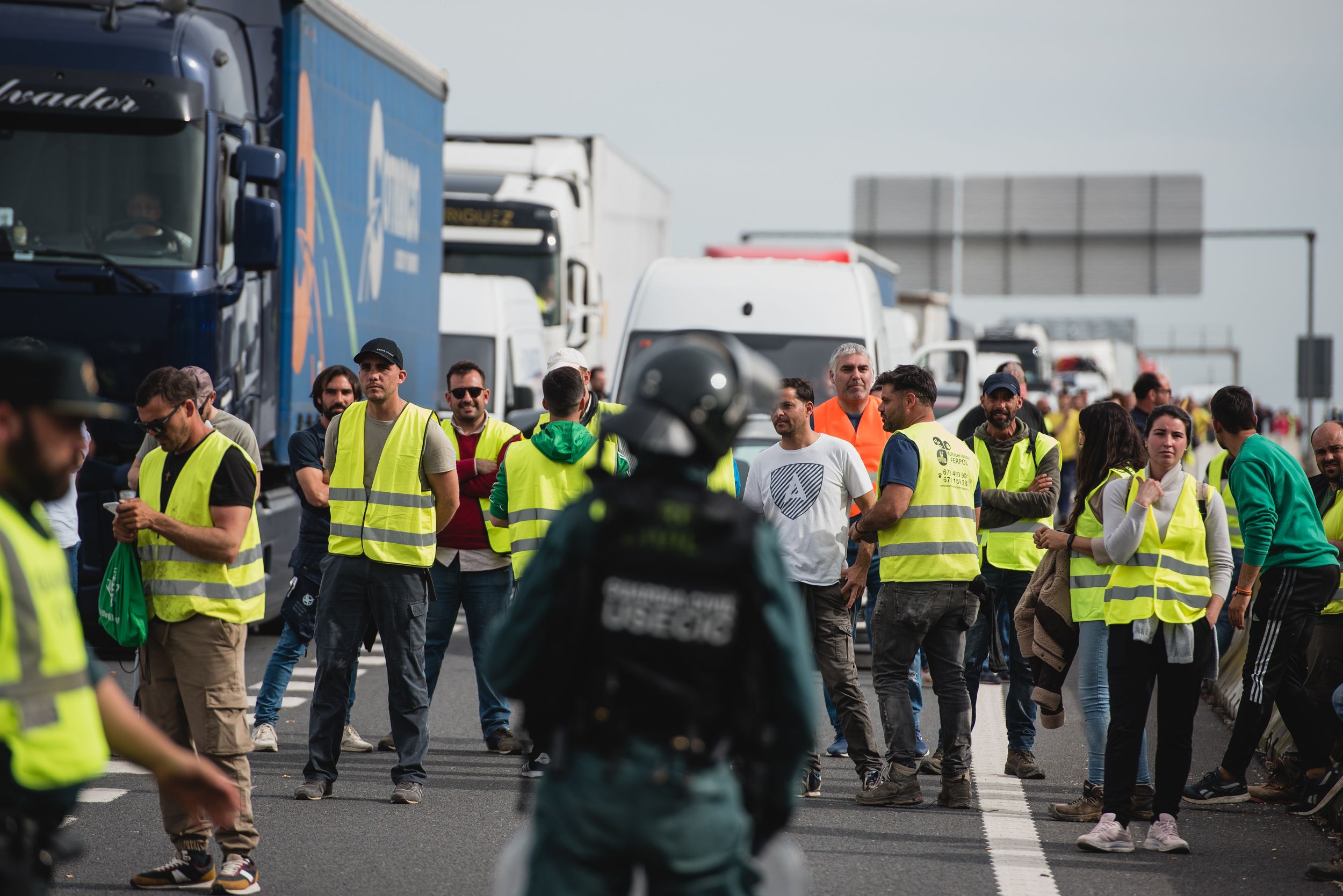 Protestas de agricultores en una imagen reciente. 