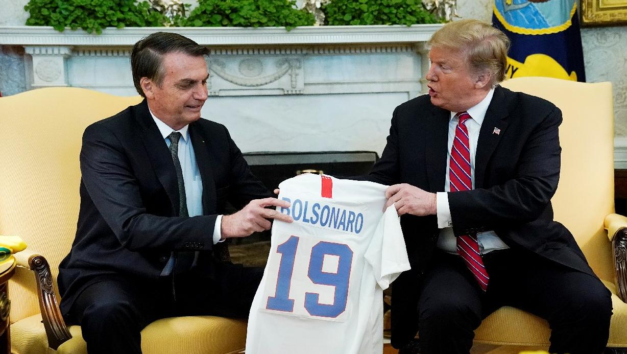 Jair Bolsonaro, presidente de Brasil y Donald Trump, presidente de EEUU, en una imagen de archivo.