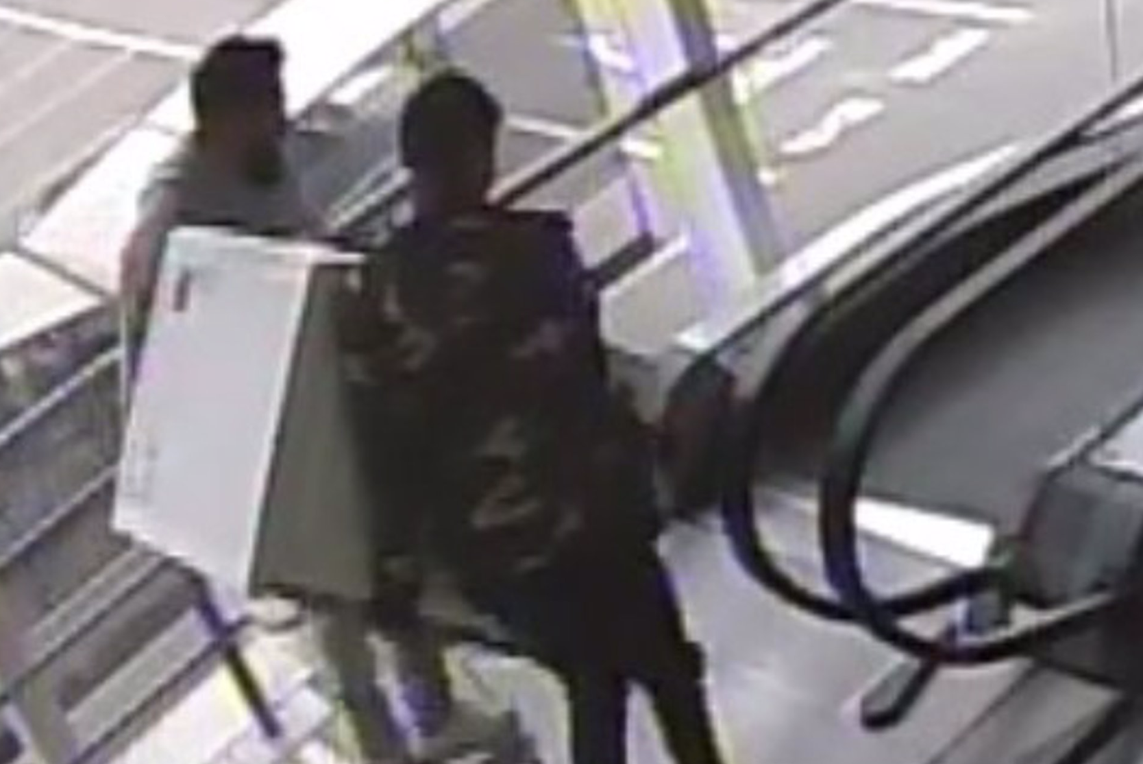 Robo de una lavadora en pleno centro comercial en Granada.