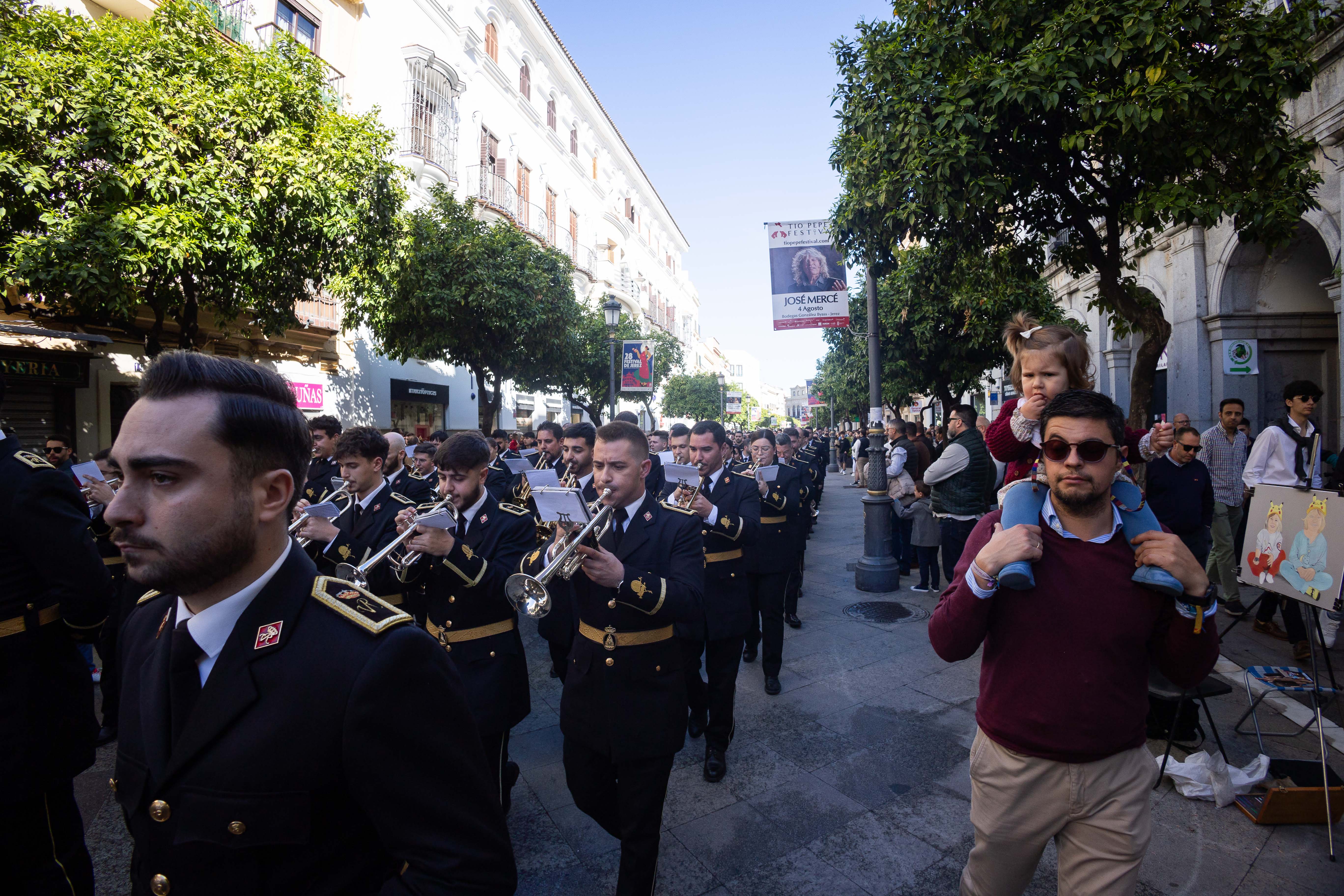 Recorrido de la Agrupación Musical Virgen de los Reyes.