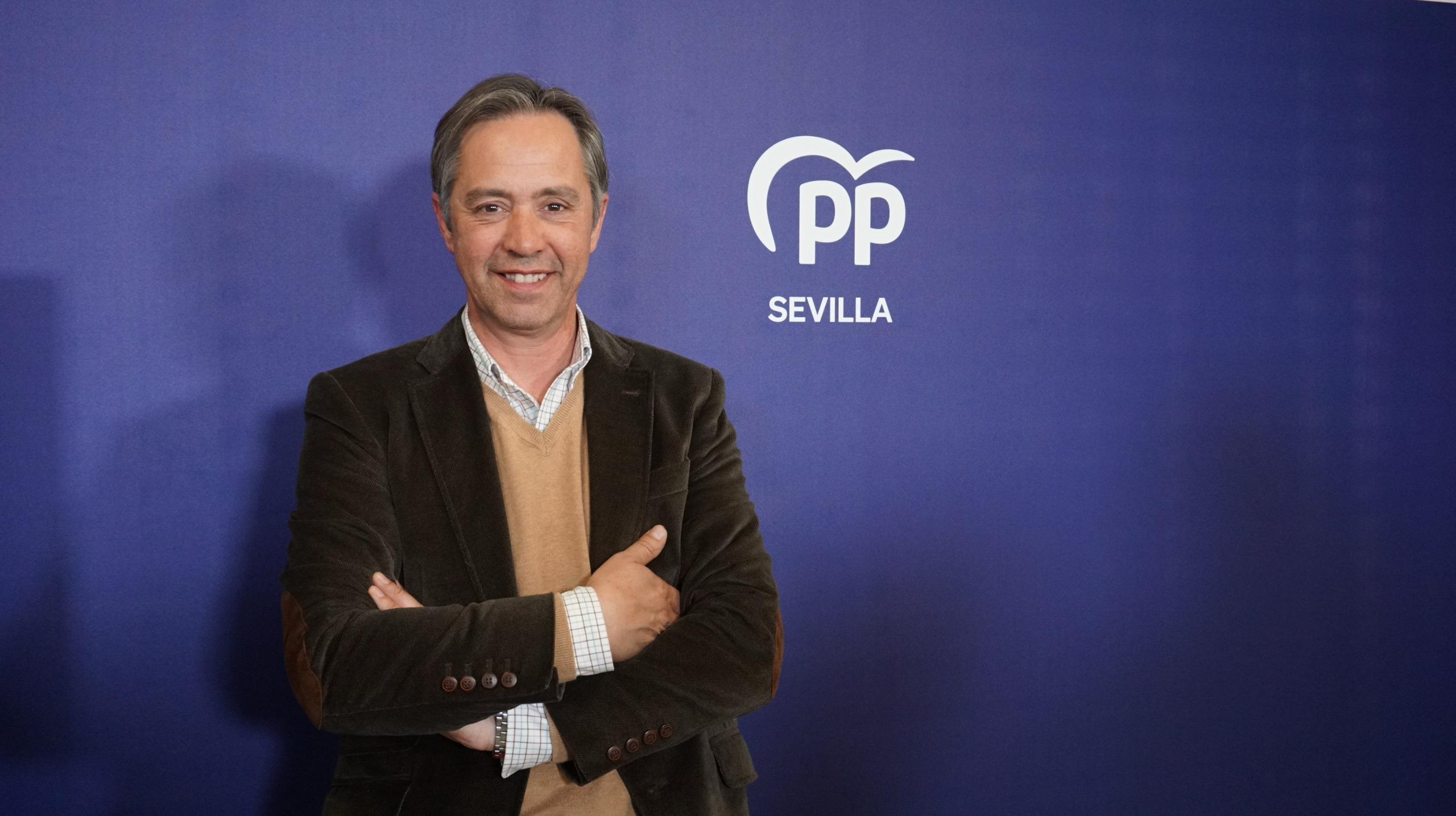 El vicesecretario de Desarrollo Rural y Medio Ambiente del PP de Sevilla, Juan Jiménez.
