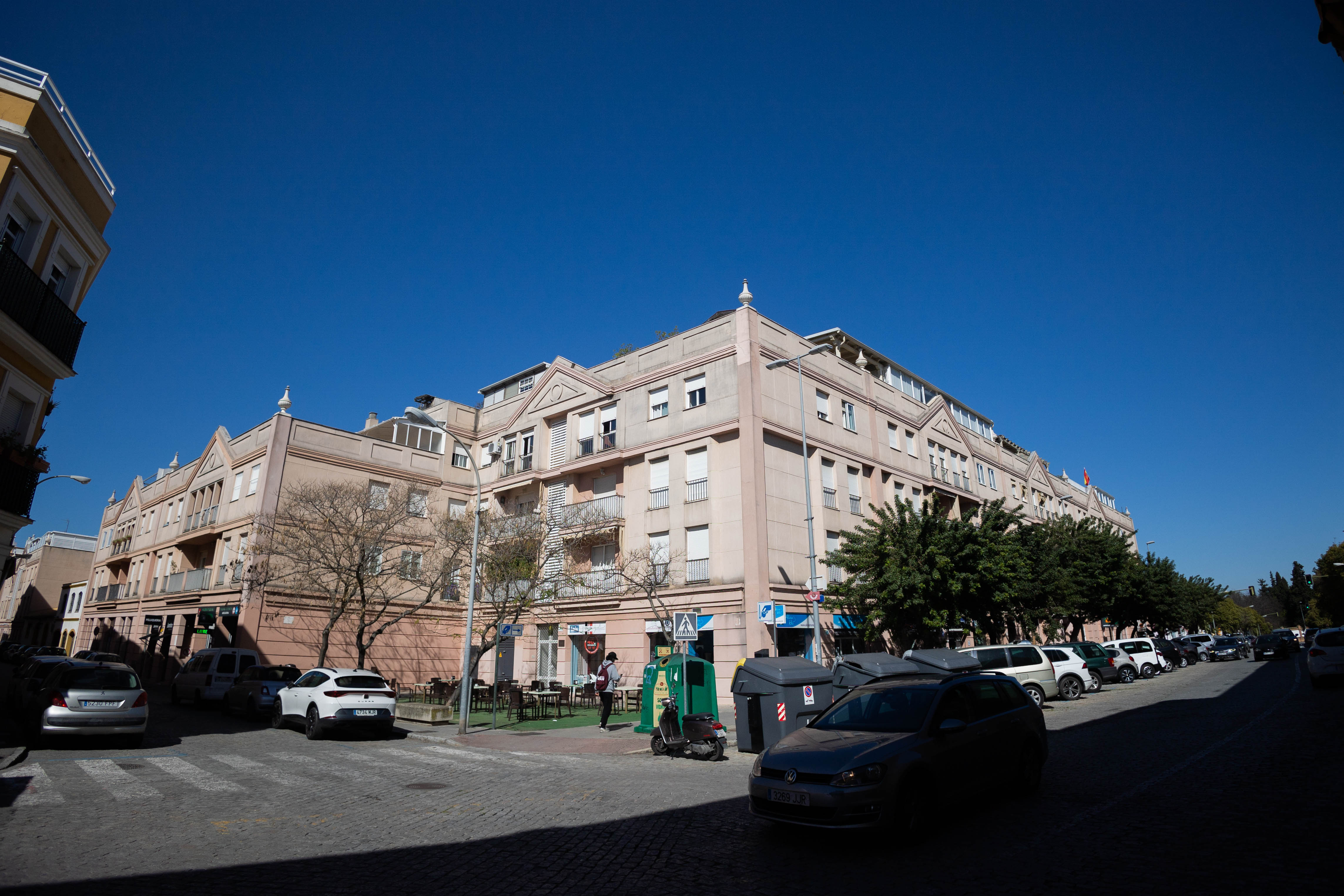 La zona de Pío XII en la que se ha llevado a cabo el registro de la Guardia Civil.