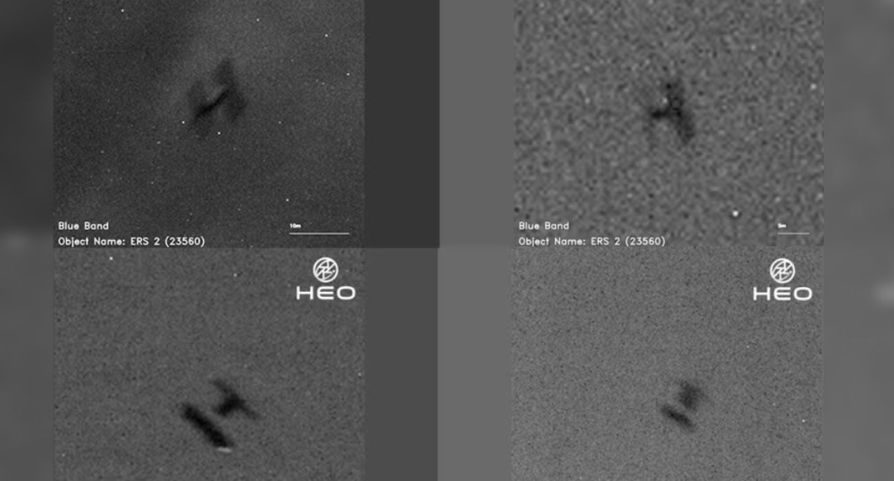 Imágenes del satélite en su aproximación a la Tierra.