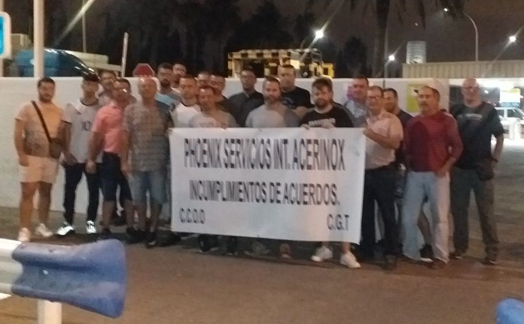 Concentración de trabajadores de Phoenix.