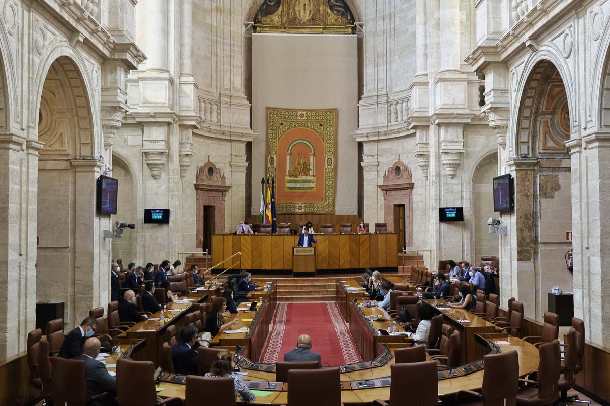 Sesión en el Parlamento andaluz, la pasada semana. FOTO: Juan López Cepero