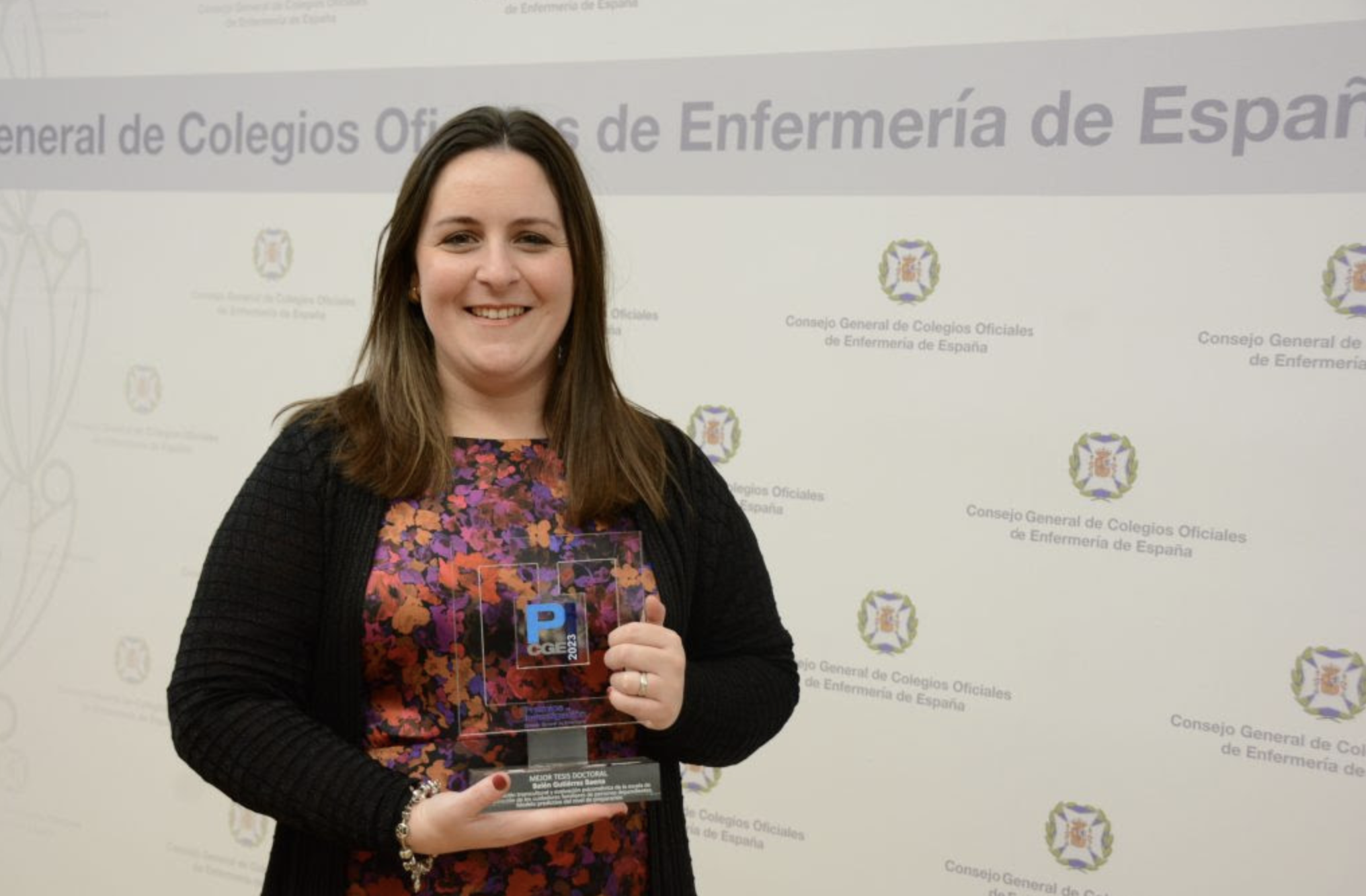 Belén Gutiérrez Baena, enfermera gaditana galardonada por su tesis doctoral.