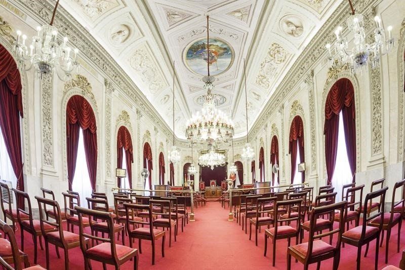 Salón de plenos del Ayuntamiento de Cádiz.