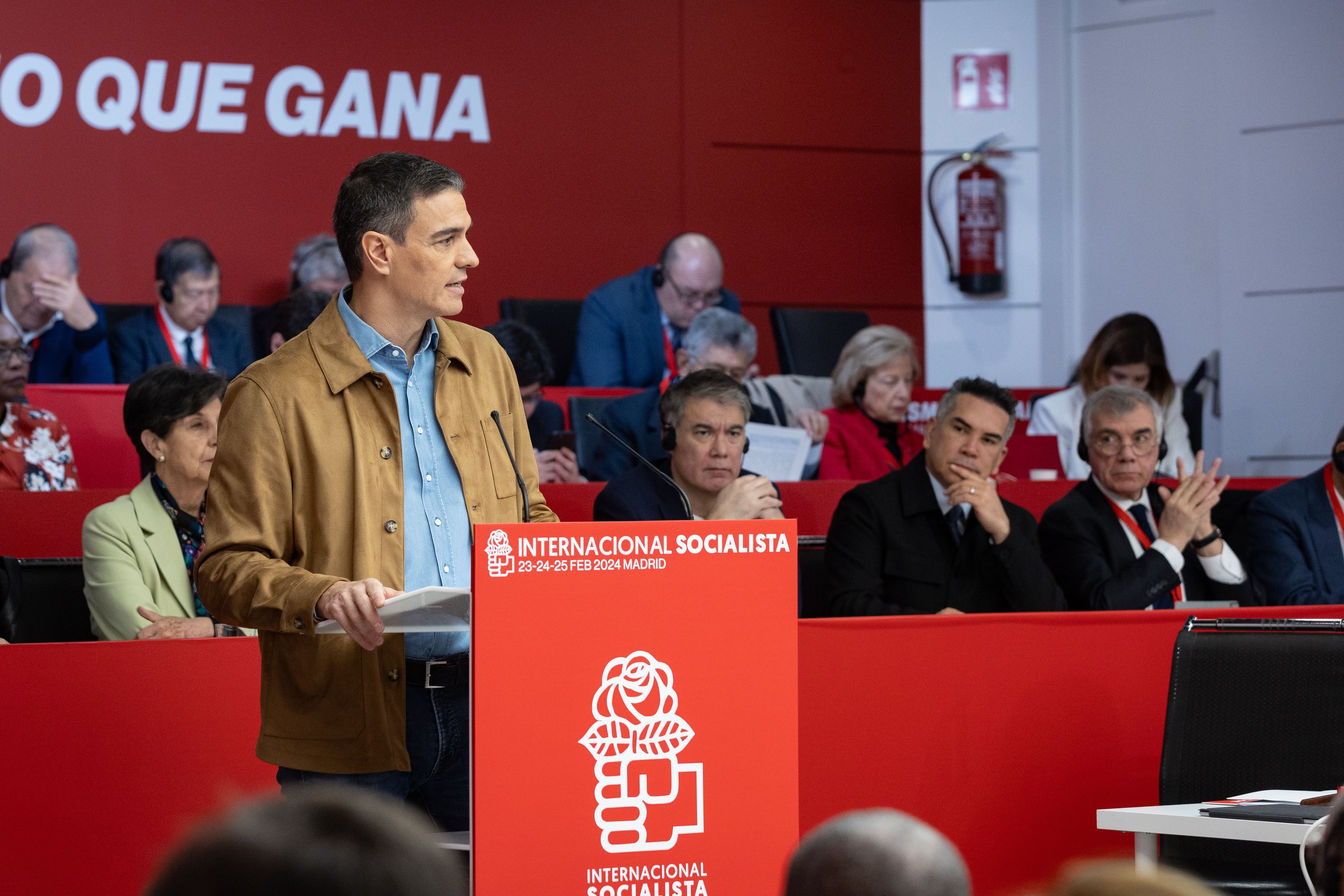 Pedro Sánchez en un acto este viernes.