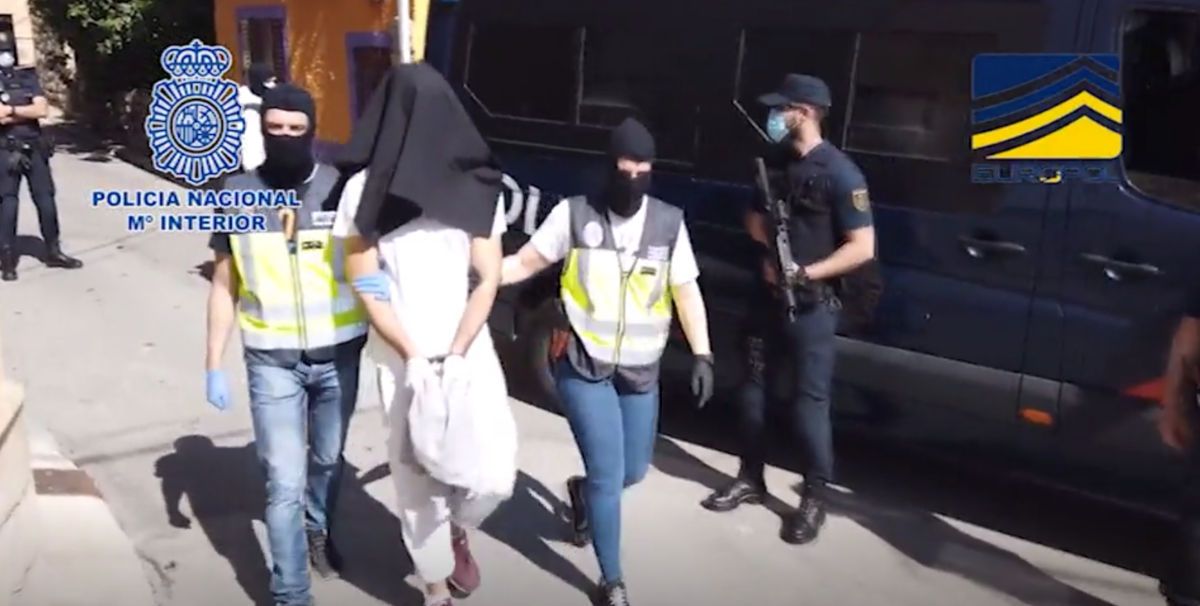 La detención del terrorista, en una operación coordinada entre Policía Nacional, CNI y Europol. FOTO: CNP