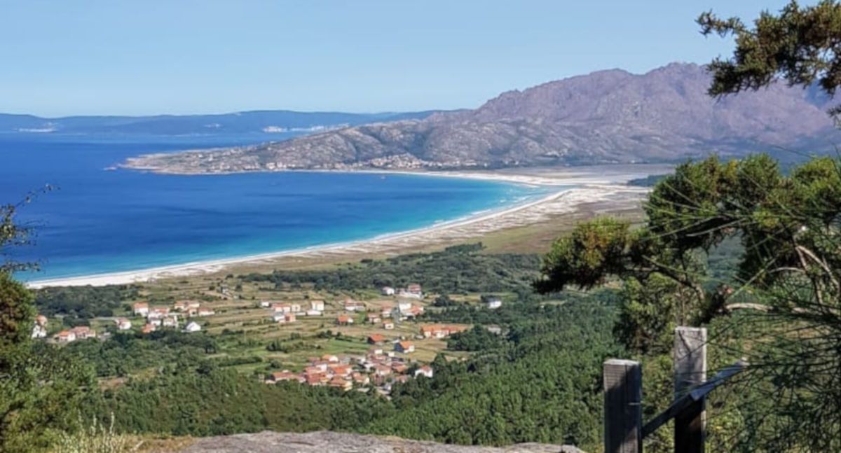 La playa virgen de Carnota, en Galicia.