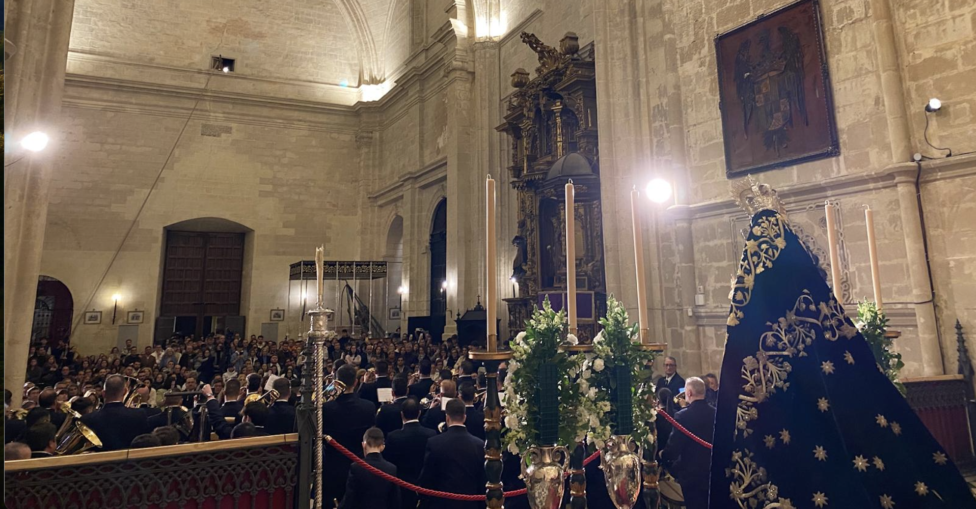 Homenaje musical en Jerez en memoria de Pablo Sampalo. Un momento del concierto en San Juan de los Caballeros.