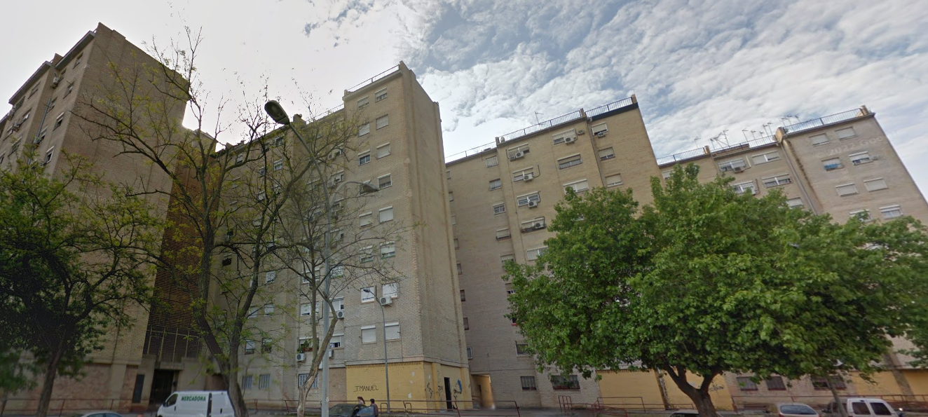 La plaza Teresa de Jesús, en el MOPU en Jerez.