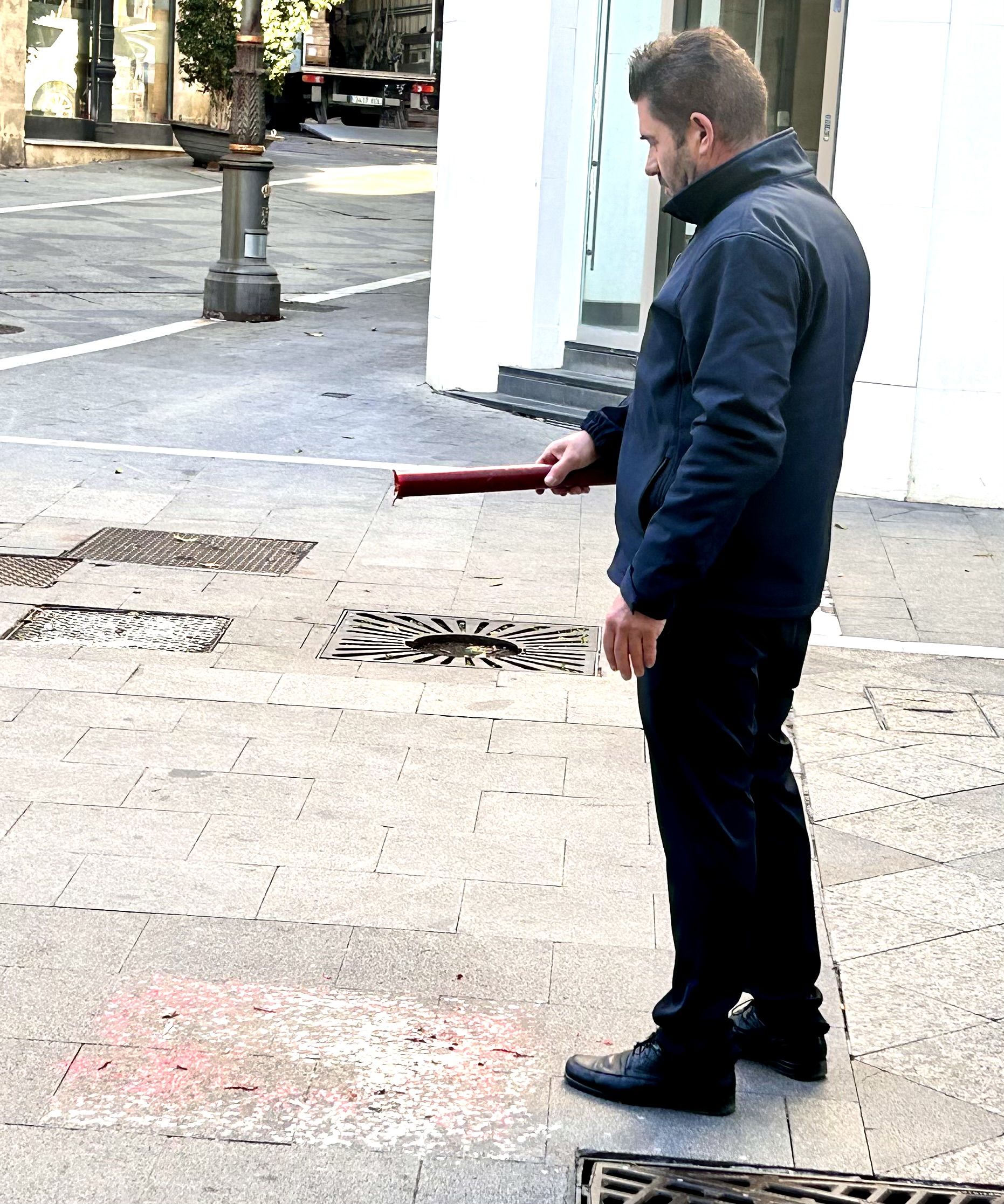 Estado en el que queda el suelo a modo de cata. 