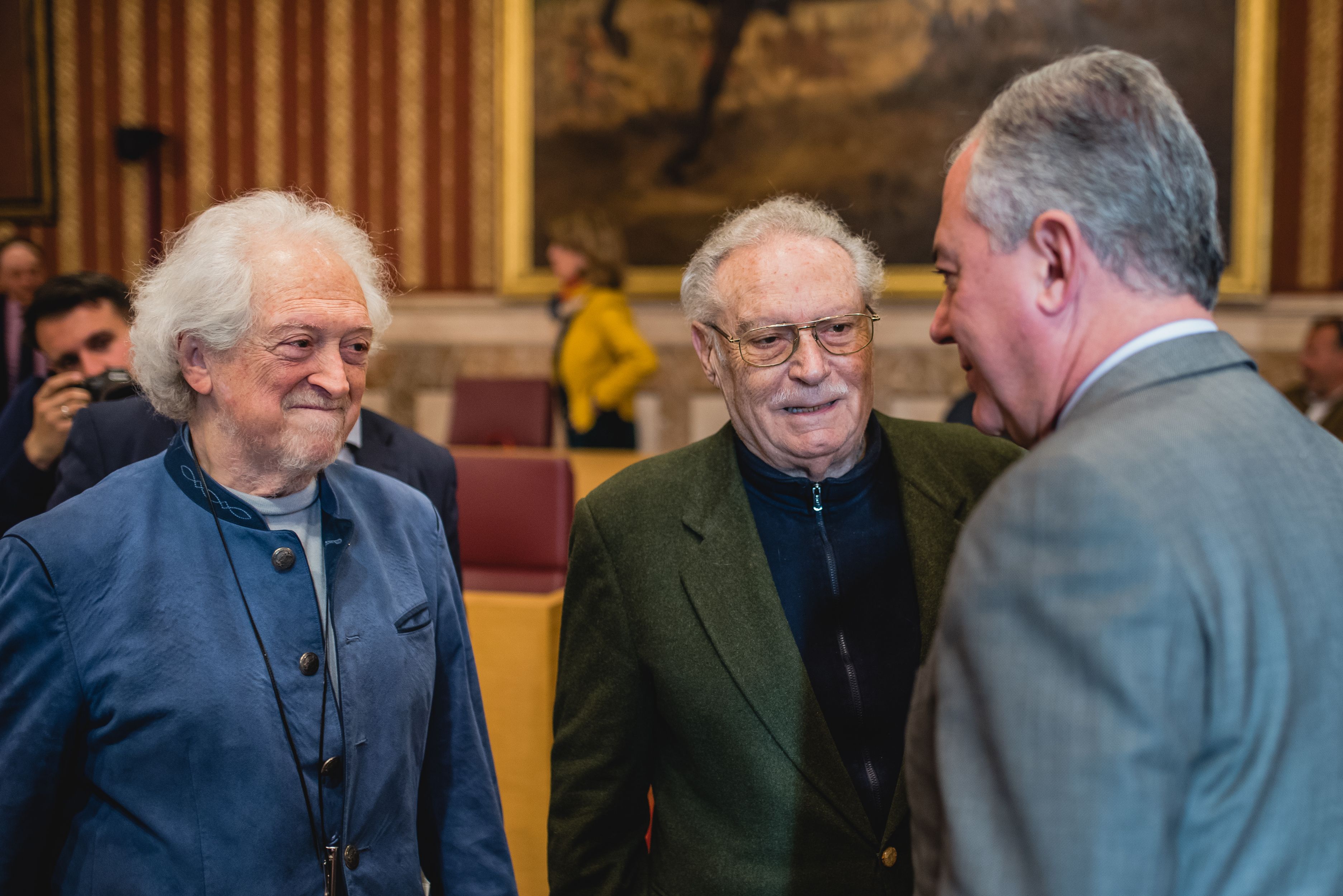 Rojas-Marcos, en el Ayuntamiento de Sevilla, este martes, previa del 28F.